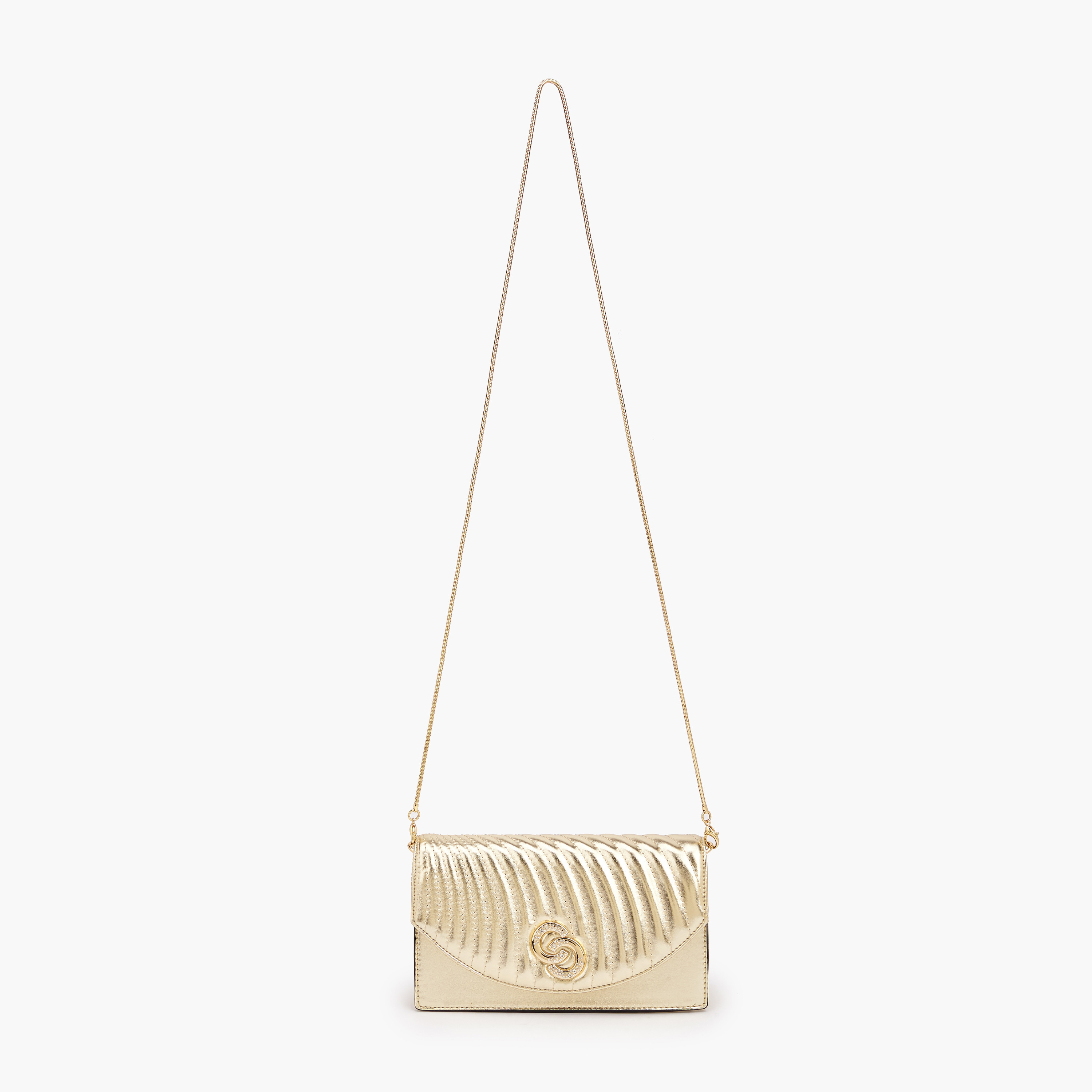 شنطة كروس بودي مبطّنة بسلسلة معدنية قابلة للفصل من سيليست-women-bagsandwallets-handbags-image-3
