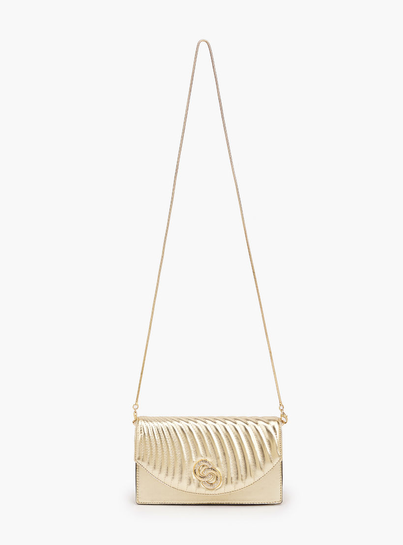شنطة كروس بودي مبطّنة بسلسلة معدنية قابلة للفصل من سيليست-women-bagsandwallets-handbags-image-3