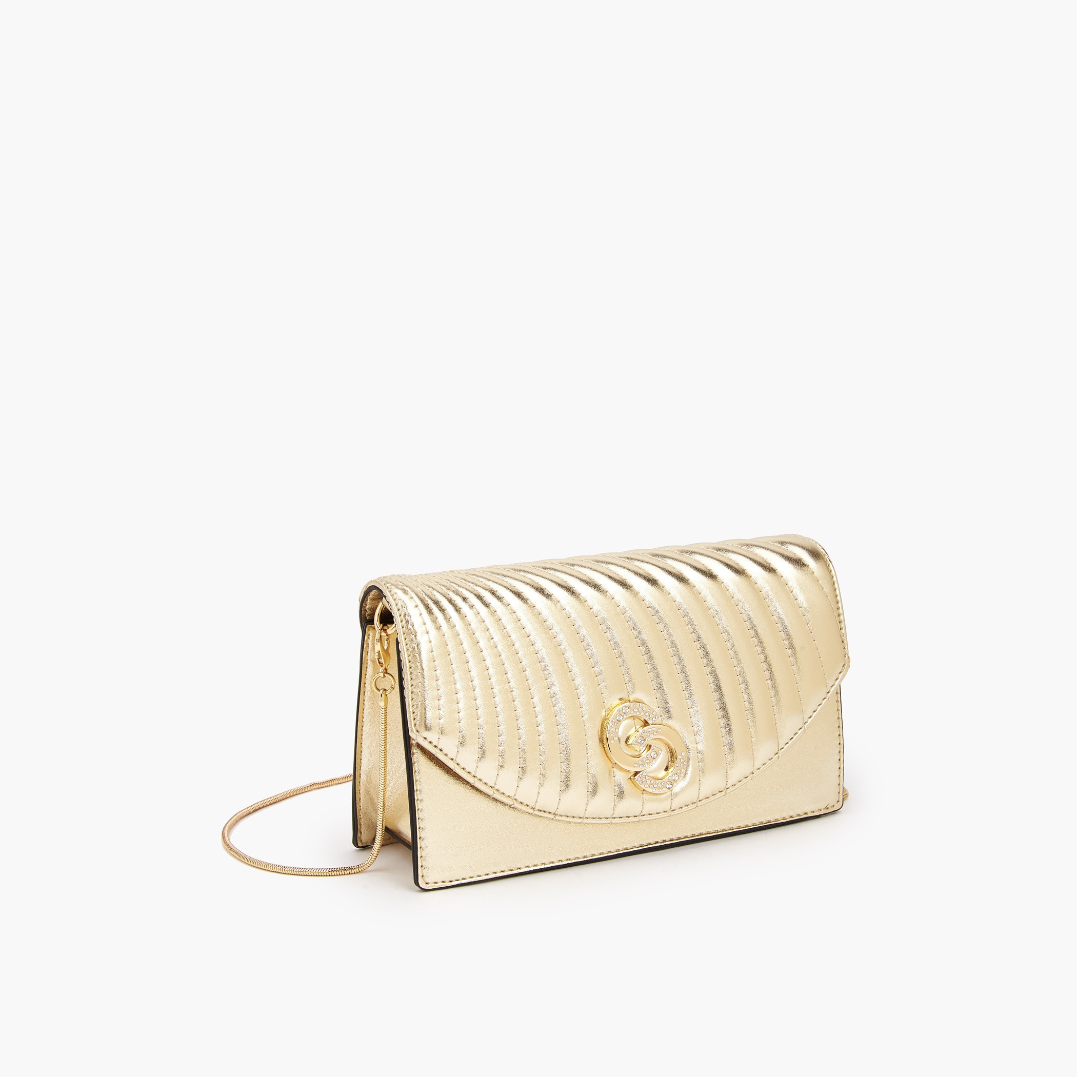 شنطة كروس بودي مبطّنة بسلسلة معدنية قابلة للفصل من سيليست-women-bagsandwallets-handbags-image-4