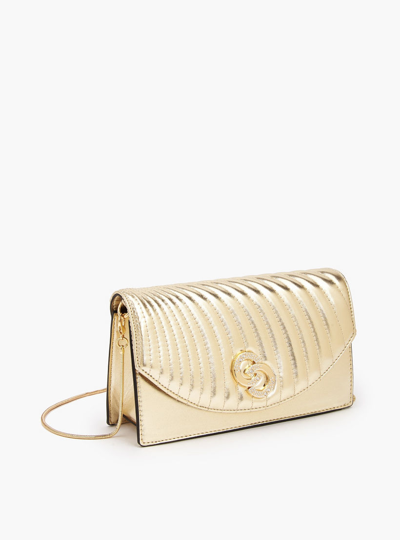 شنطة كروس بودي مبطّنة بسلسلة معدنية قابلة للفصل من سيليست-women-bagsandwallets-handbags-image-4