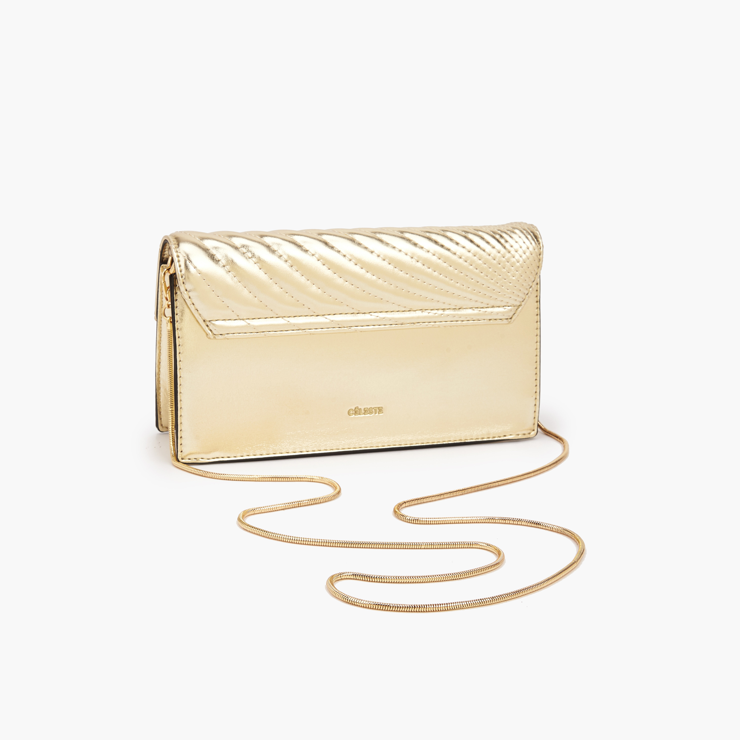 شنطة كروس بودي مبطّنة بسلسلة معدنية قابلة للفصل من سيليست-women-bagsandwallets-handbags-image-6