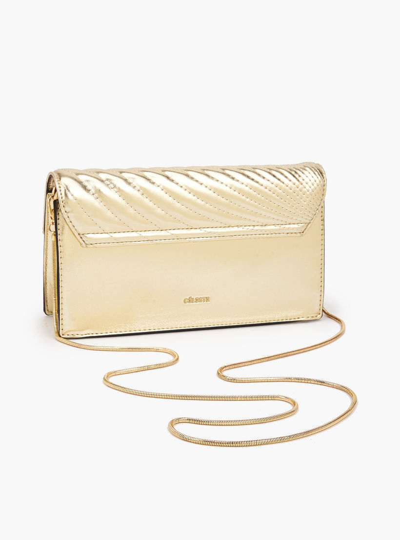 شنطة كروس بودي مبطّنة بسلسلة معدنية قابلة للفصل من سيليست-women-bagsandwallets-handbags-image-6