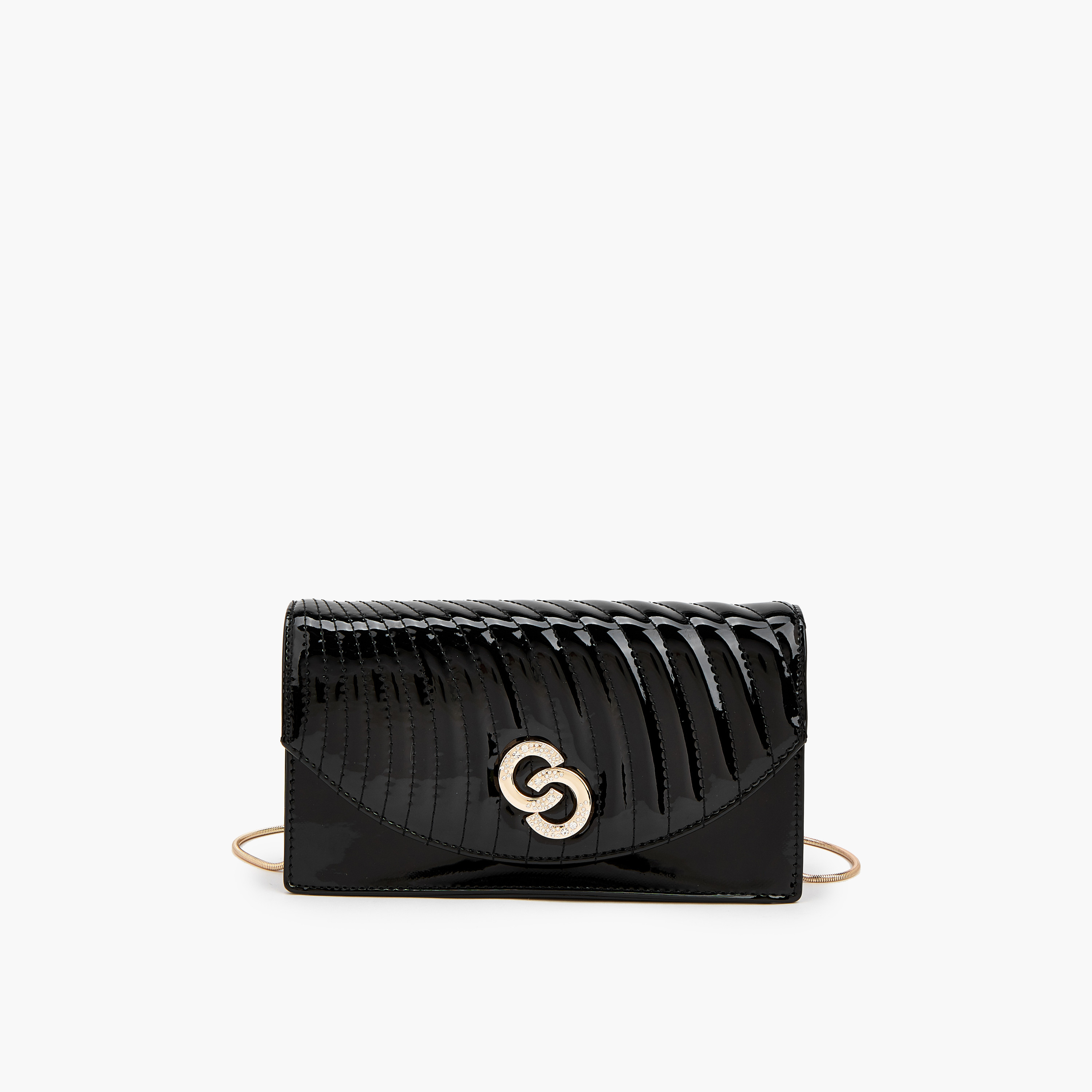 شنطة كروس بودي مبطّنة بسلسلة معدنية قابلة للفصل من سيليست-women-bagsandwallets-handbags-image-1