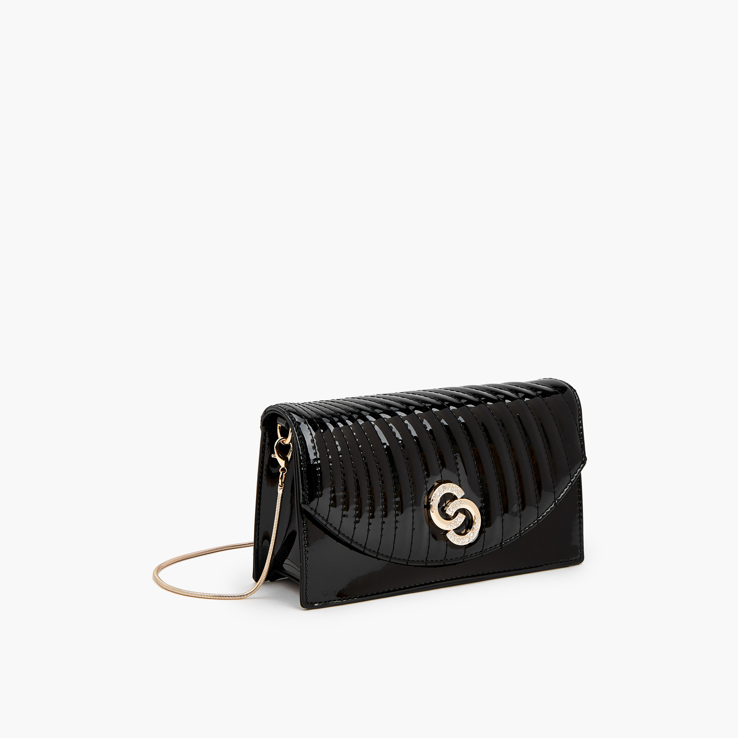 شنطة كروس بودي مبطّنة بسلسلة معدنية قابلة للفصل من سيليست-women-bagsandwallets-handbags-image-4