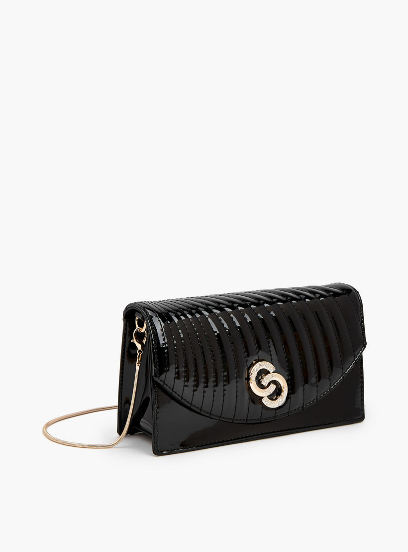 شنطة كروس بودي مبطّنة بسلسلة معدنية قابلة للفصل من سيليست-women-bagsandwallets-handbags-image-4