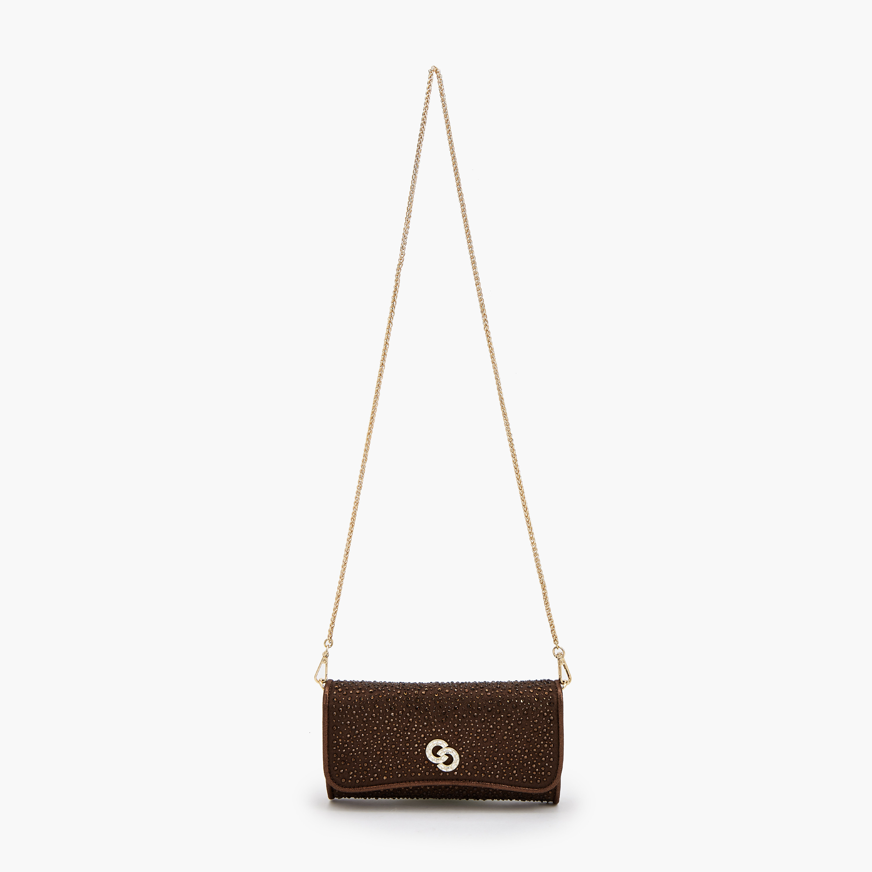 Celeste Embellished Crossbody Bag with Detachable Chain Strap-women-bagsandwallets-handbags-image-2