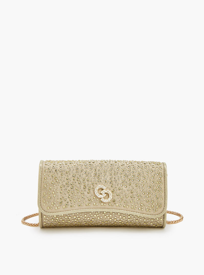 شنطة كروسبودي مزينة بحزام سلسلة قابل للفصل من سيليست-women-bagsandwallets-handbags-image-1