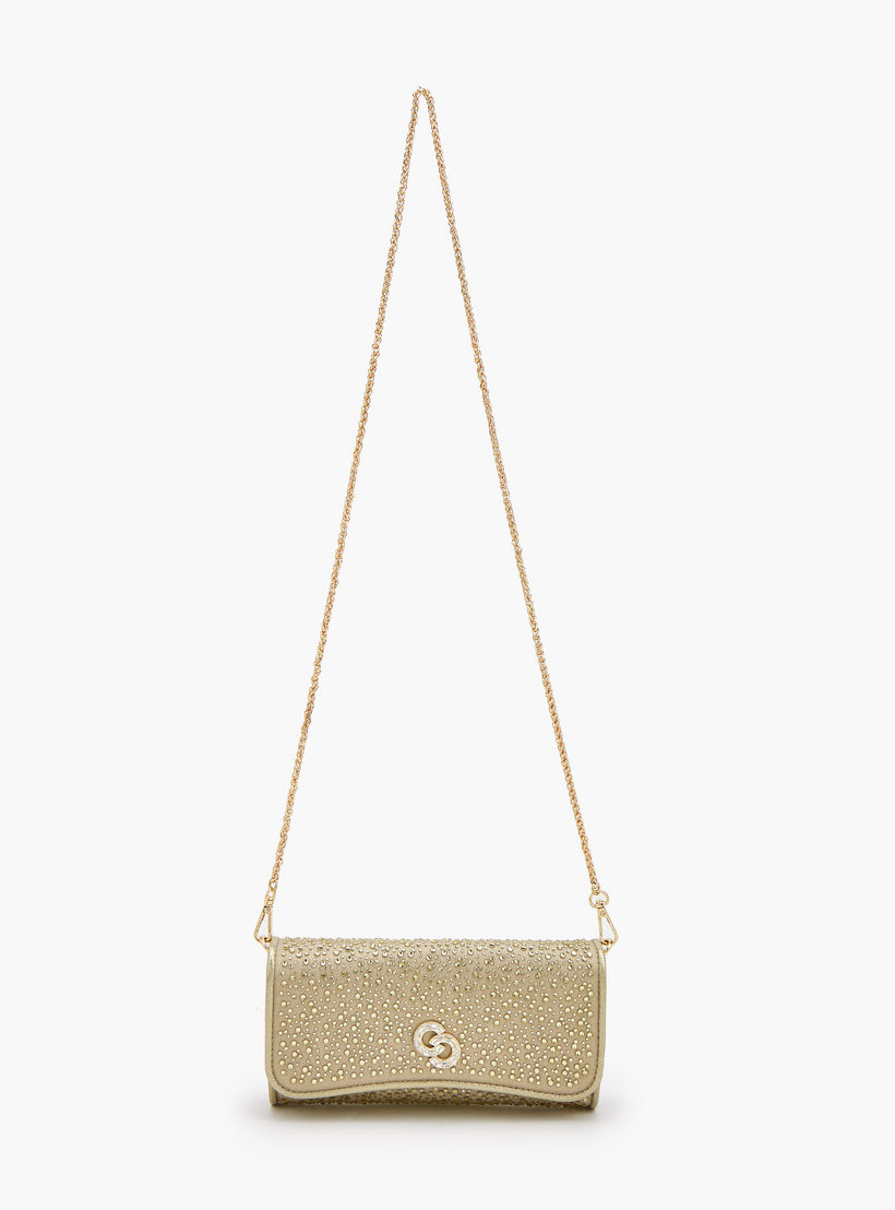 شنطة كروسبودي مزينة بحزام سلسلة قابل للفصل من سيليست-women-bagsandwallets-handbags-image-3