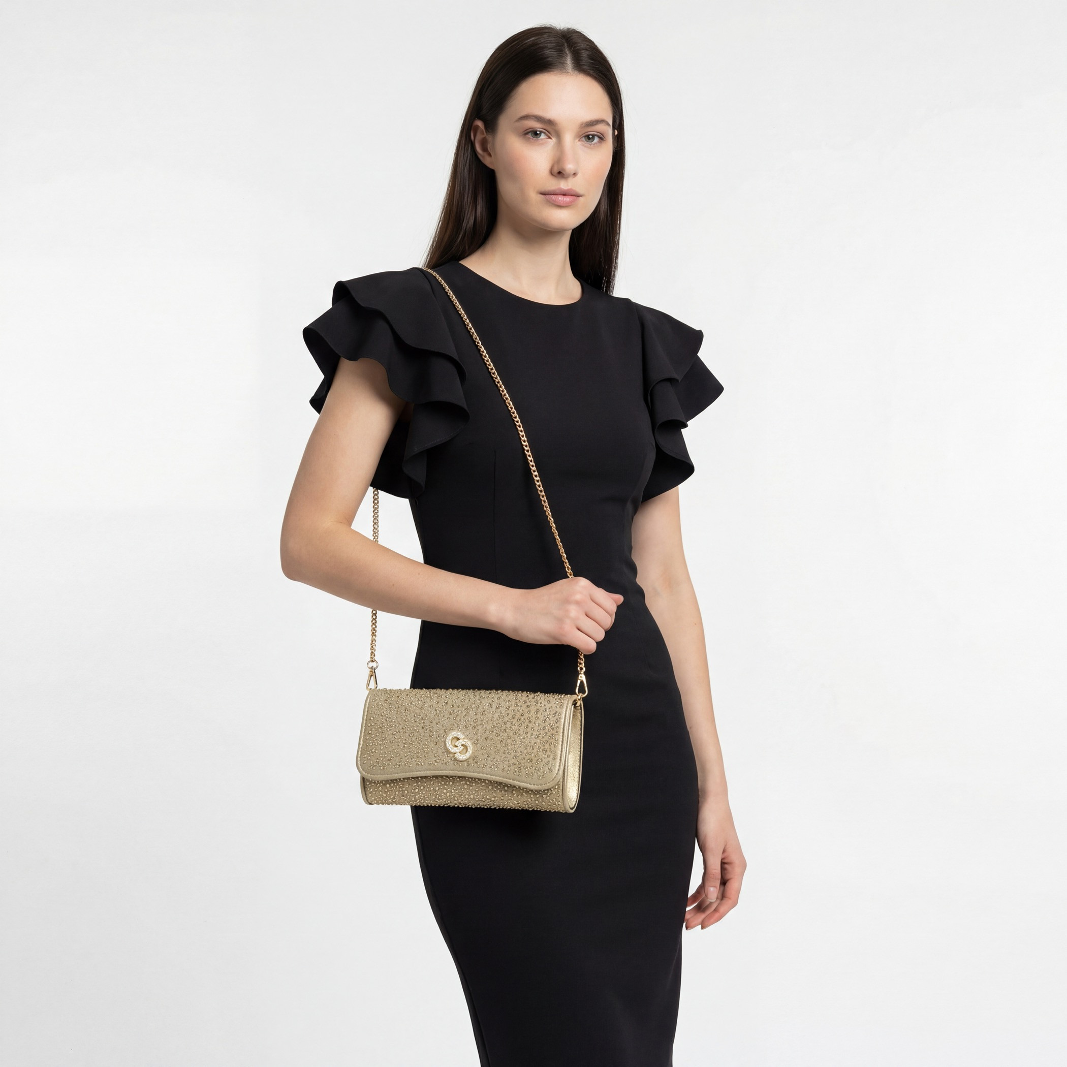 شنطة كروسبودي مزينة بحزام سلسلة قابل للفصل من سيليست-women-bagsandwallets-handbags-image-2