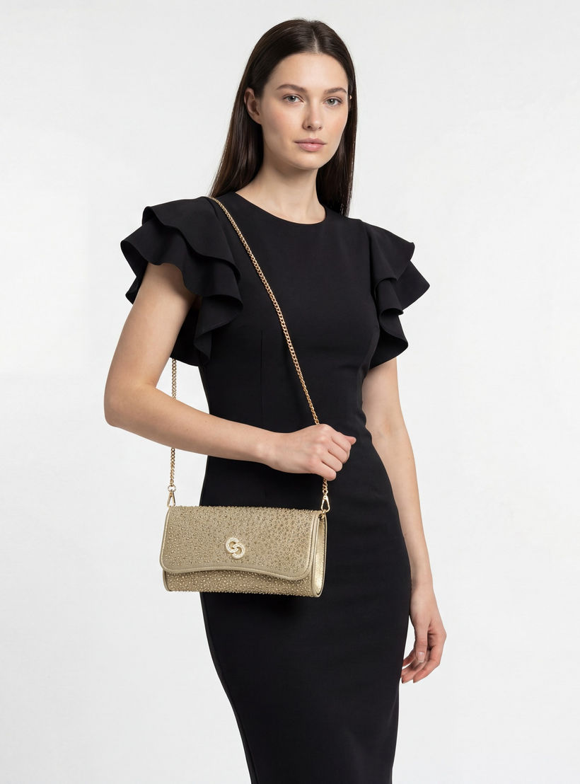 شنطة كروسبودي مزينة بحزام سلسلة قابل للفصل من سيليست-women-bagsandwallets-handbags-image-2