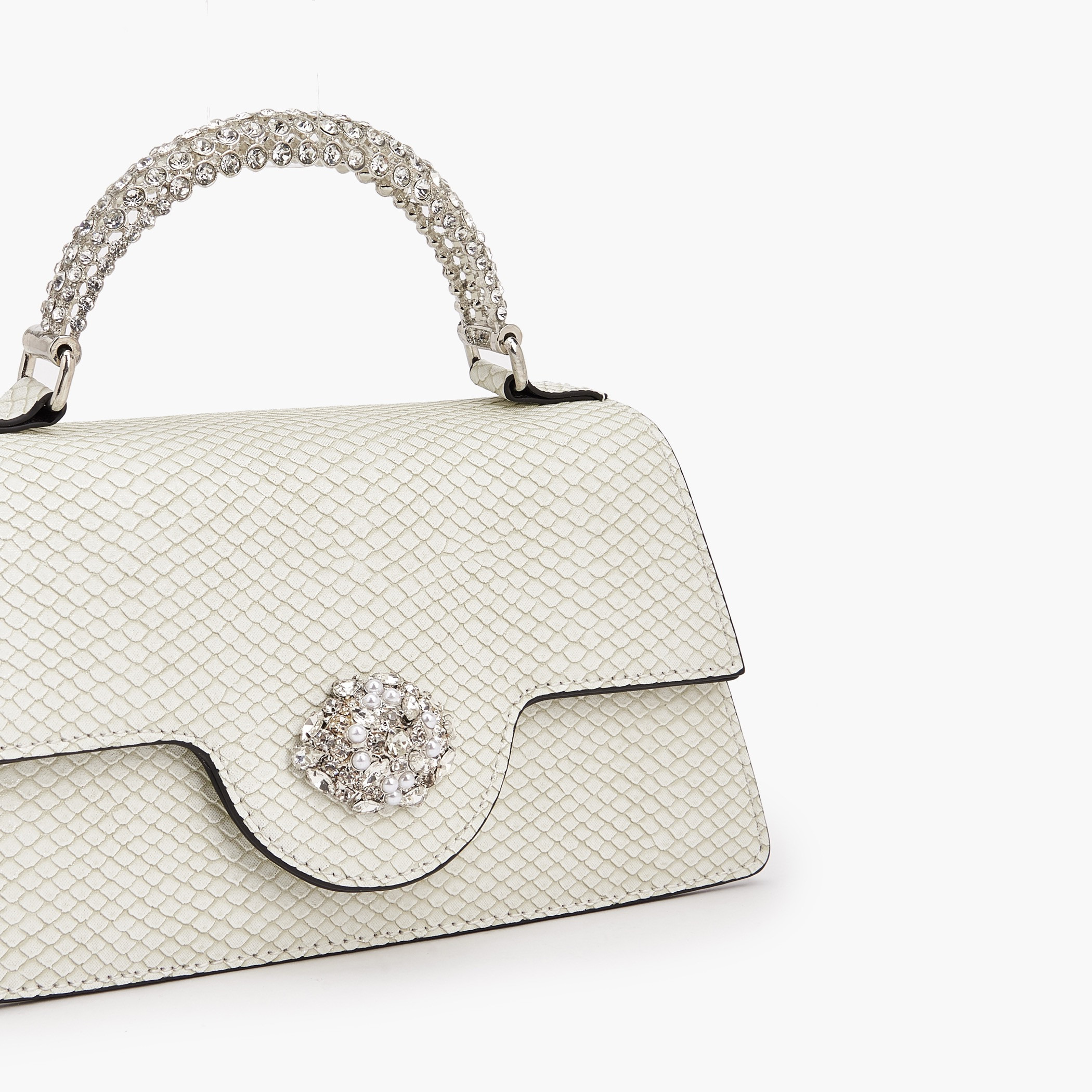 Celeste Stone Embellished Satchel Bag with Chain Strap-women-bagsandwallets-handbags-image-4