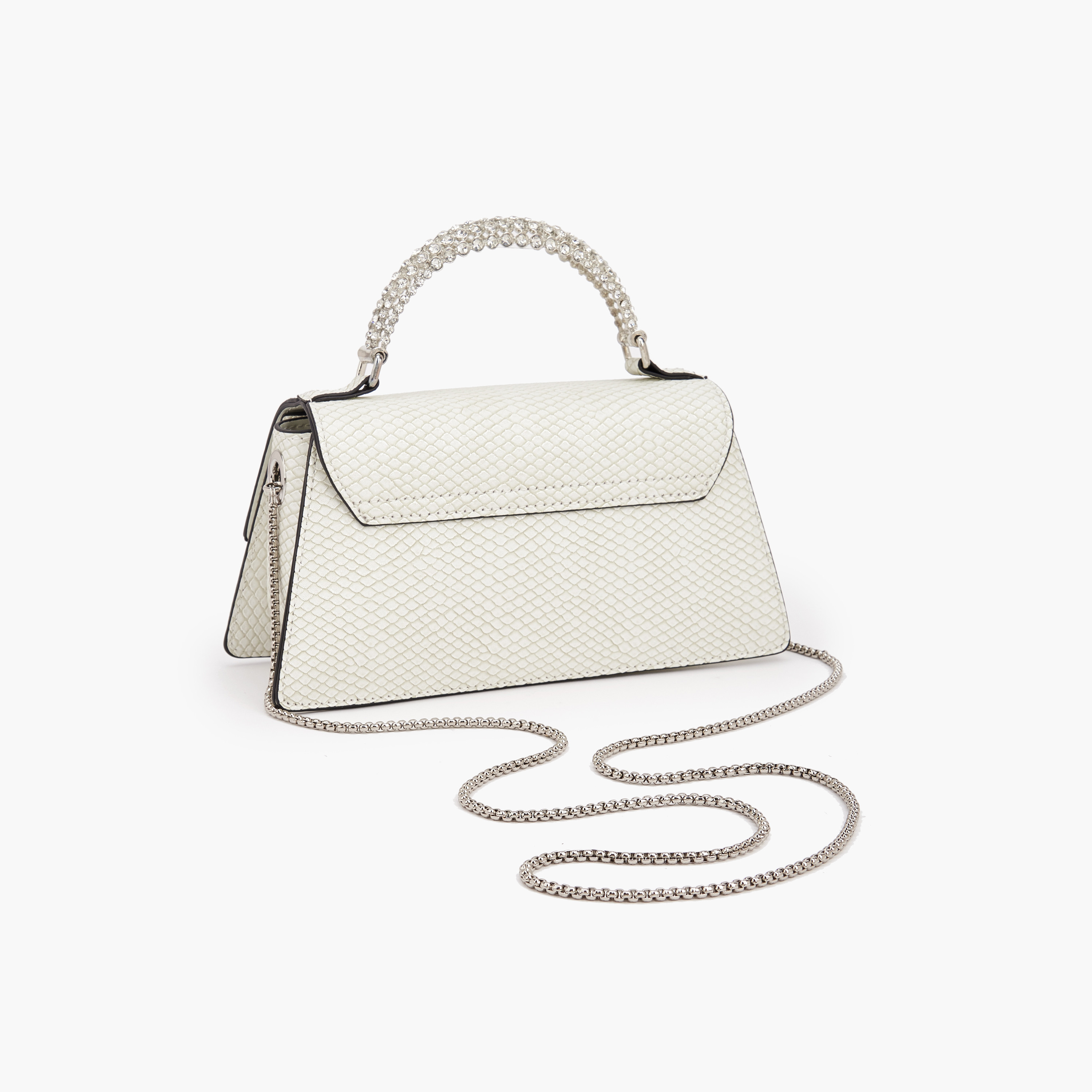 Celeste Stone Embellished Satchel Bag with Chain Strap-women-bagsandwallets-handbags-image-5
