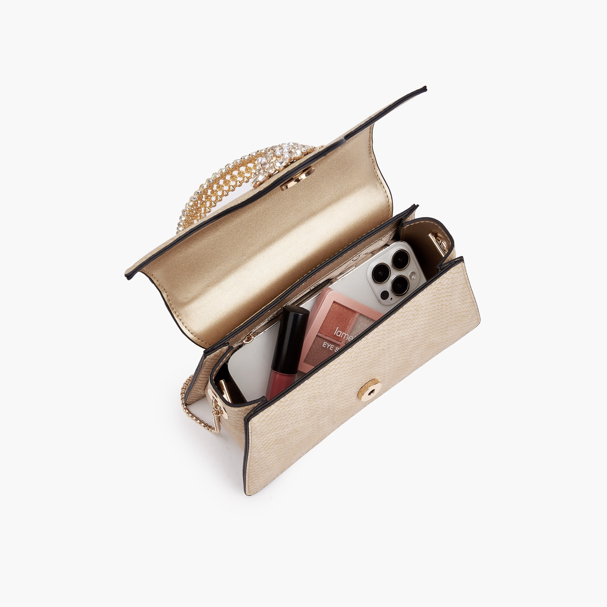 شنطة ساتشيل مزينة بحجر وبحزام سلسلة من سيليست-women-bagsandwallets-handbags-image-7