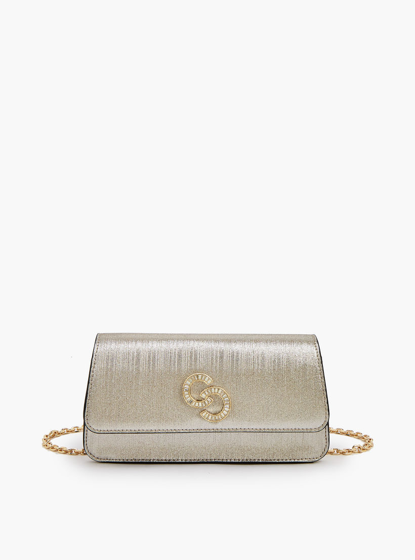 Celeste Textured Crossbody Bag with Detachable Chain Strap-women-bagsandwallets-handbags-image-1