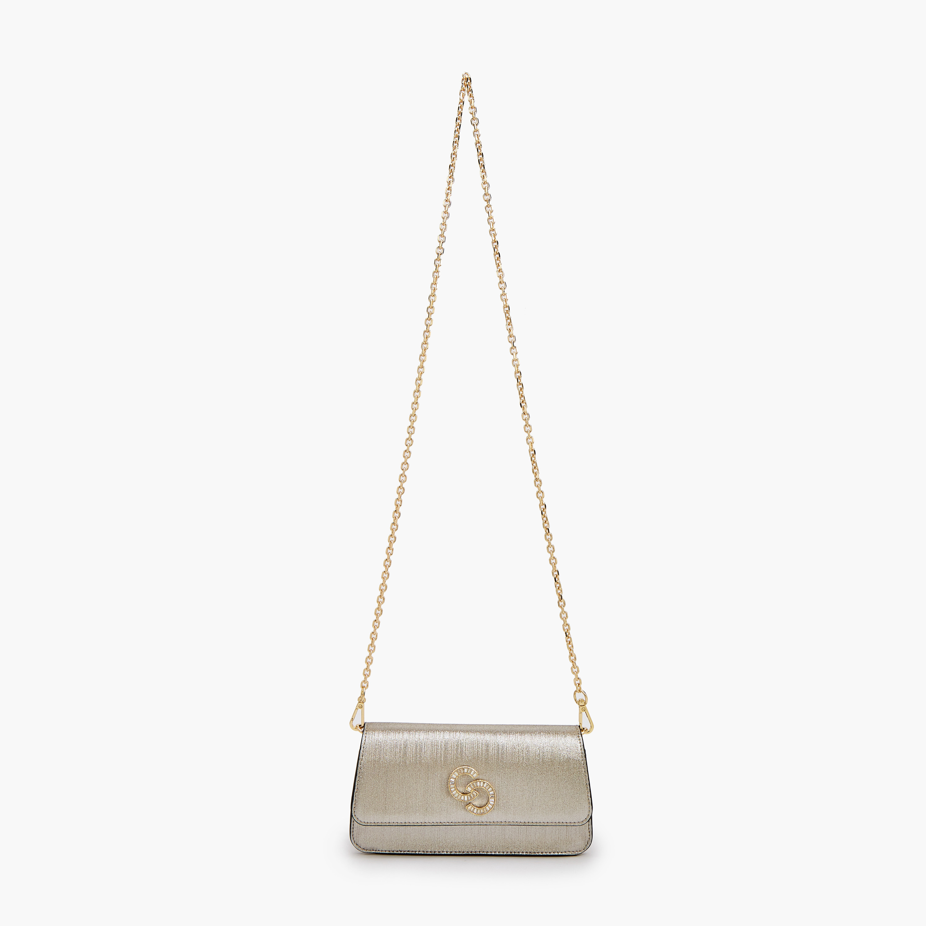 Celeste Textured Crossbody Bag with Detachable Chain Strap-women-bagsandwallets-handbags-image-3