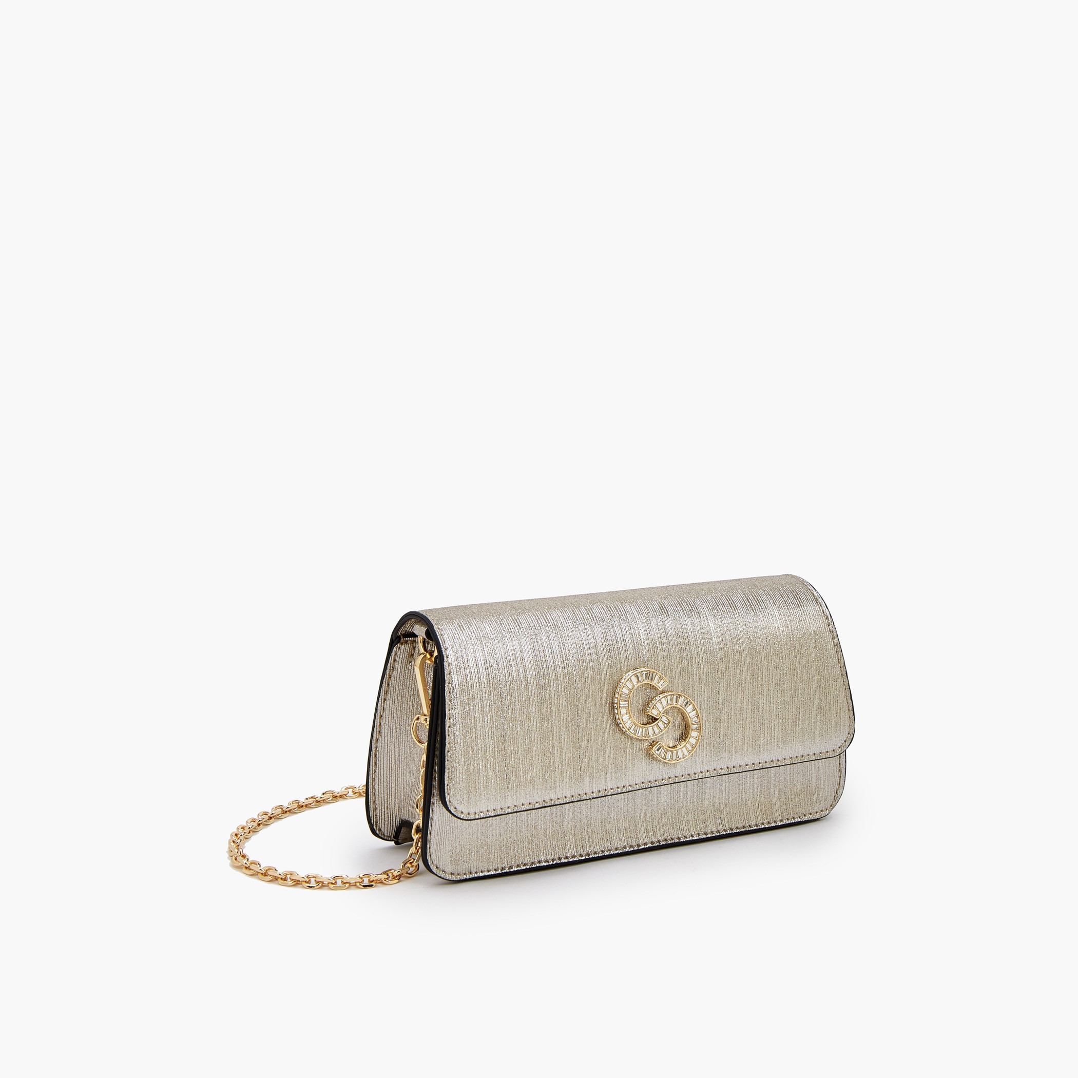 Celeste Textured Crossbody Bag with Detachable Chain Strap-women-bagsandwallets-handbags-image-4