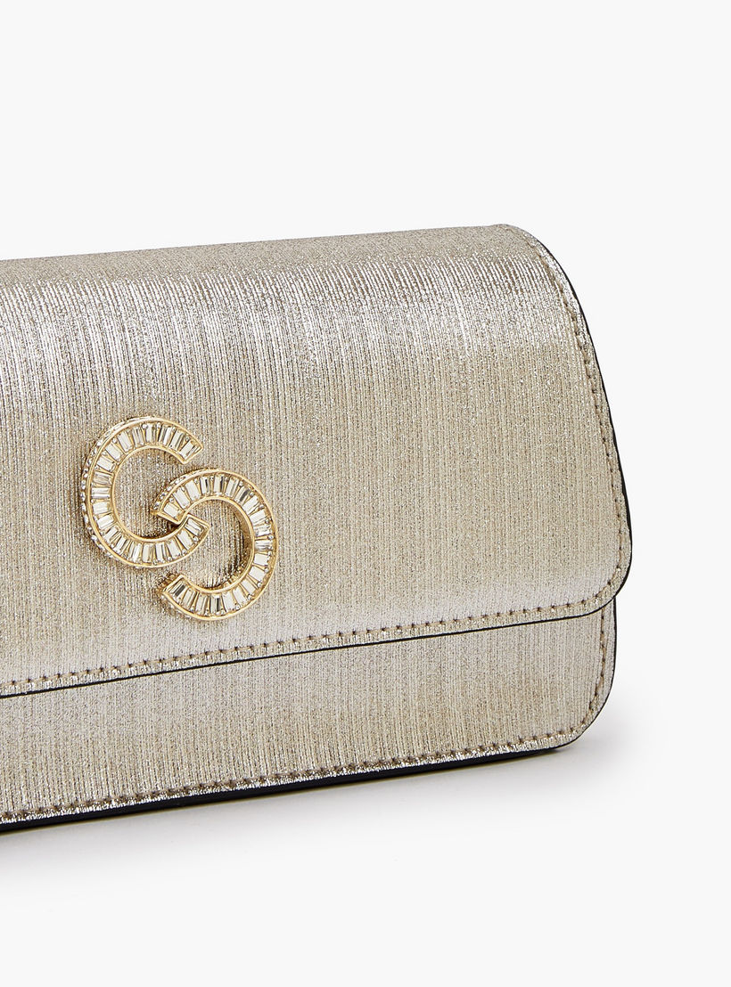 Celeste Textured Crossbody Bag with Detachable Chain Strap-women-bagsandwallets-handbags-image-5