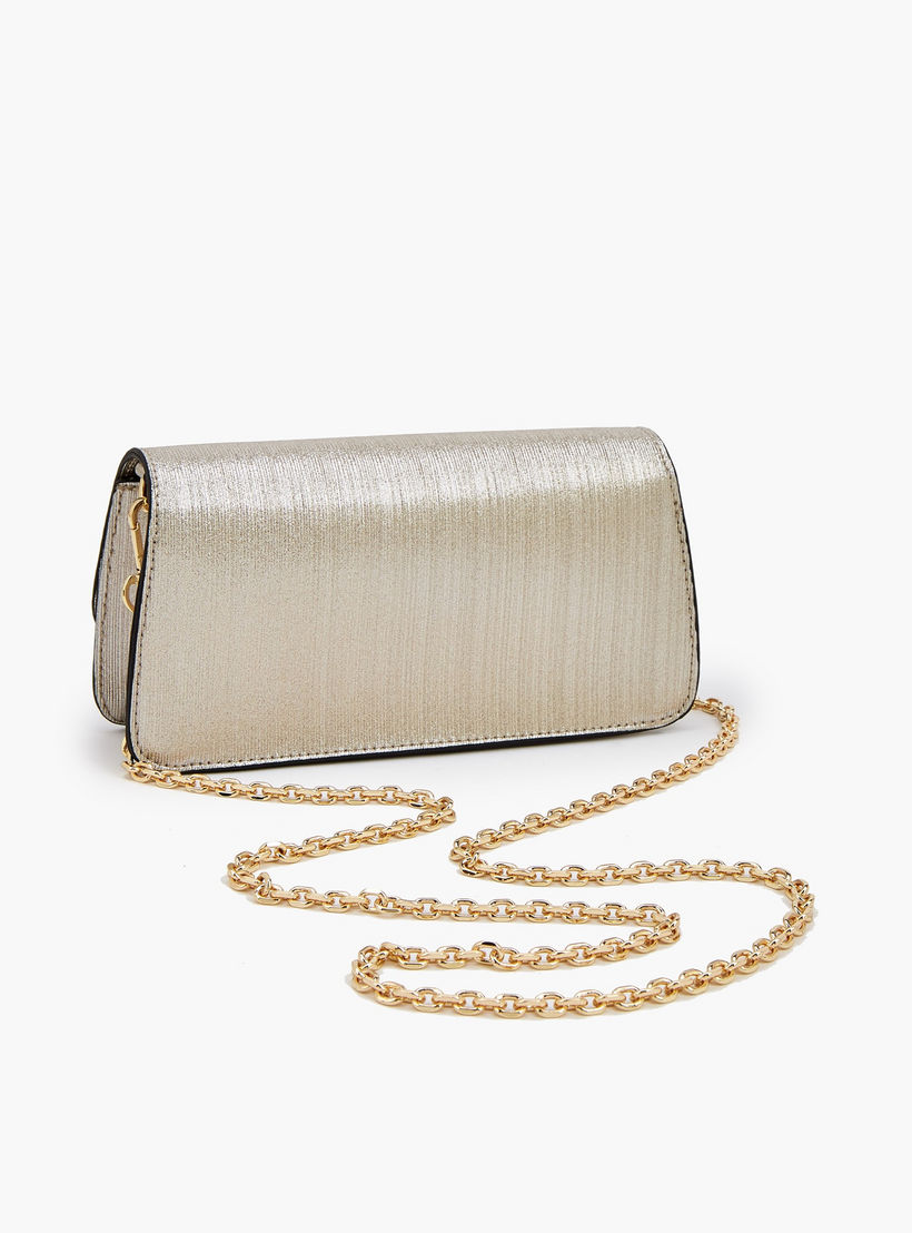 Celeste Textured Crossbody Bag with Detachable Chain Strap-women-bagsandwallets-handbags-image-6