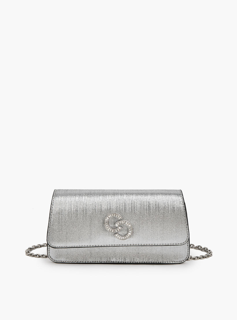 شنطة كروس بودي بارزة الملمس بحزام سلسلة قابل للفصل من سيليست-women-bagsandwallets-handbags-image-1