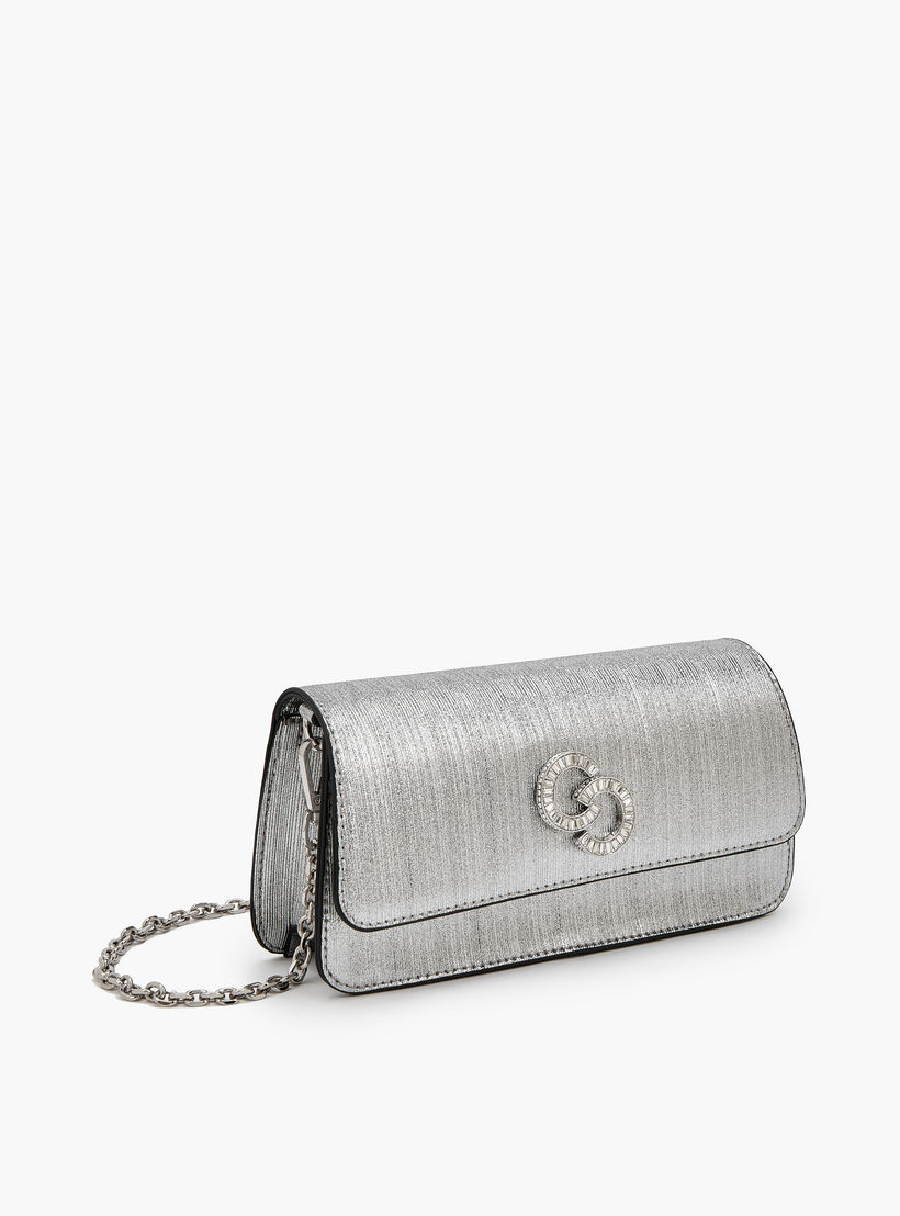 شنطة كروس بودي بارزة الملمس بحزام سلسلة قابل للفصل من سيليست-women-bagsandwallets-handbags-image-3
