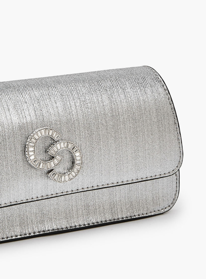 شنطة كروس بودي بارزة الملمس بحزام سلسلة قابل للفصل من سيليست-women-bagsandwallets-handbags-image-4