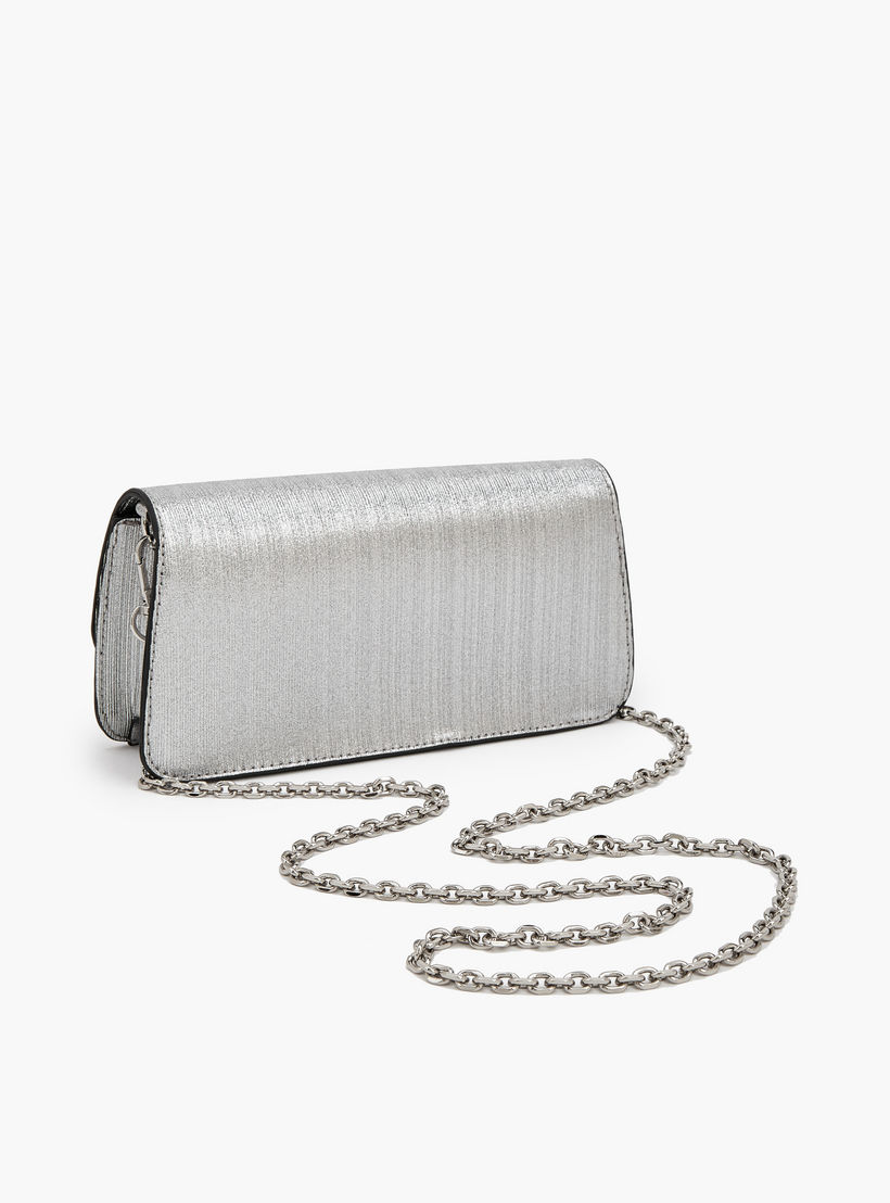شنطة كروس بودي بارزة الملمس بحزام سلسلة قابل للفصل من سيليست-women-bagsandwallets-handbags-image-5
