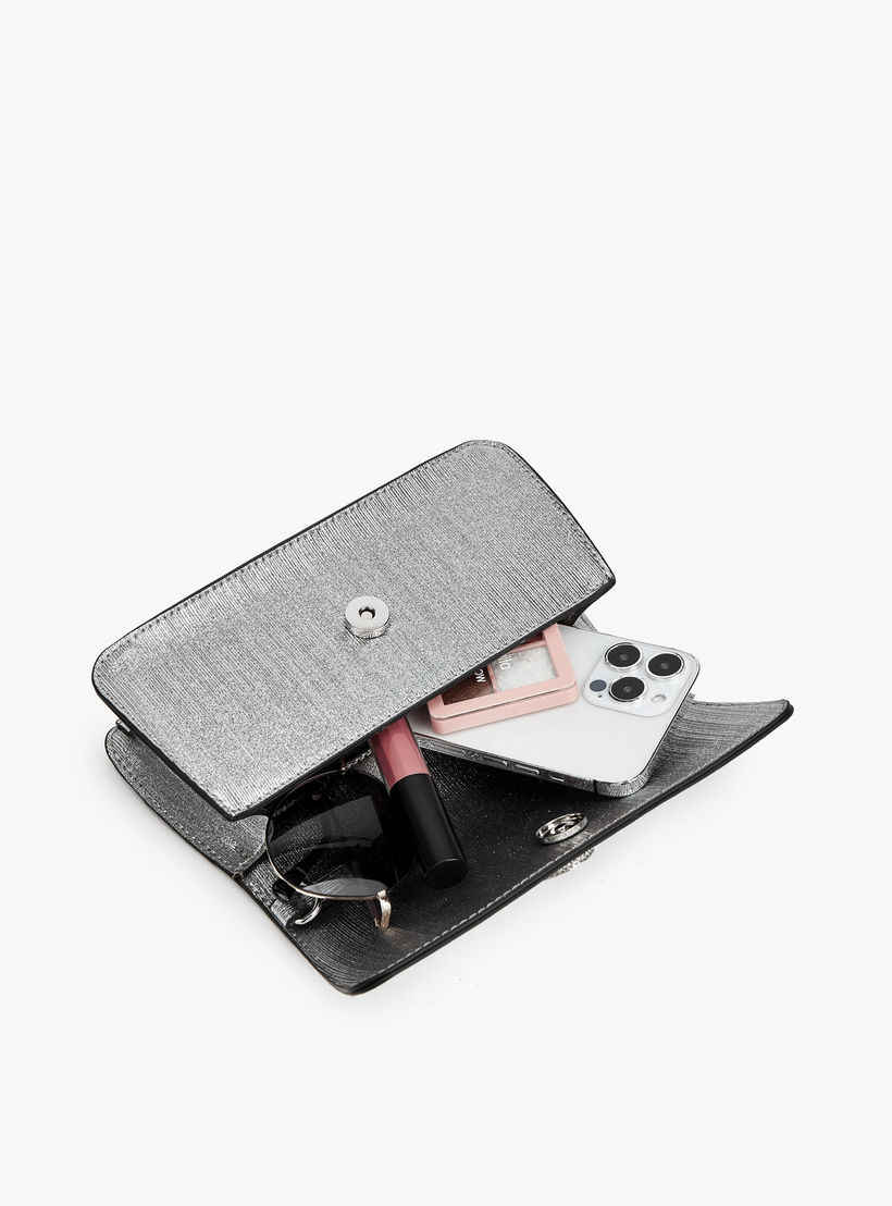 شنطة كروس بودي بارزة الملمس بحزام سلسلة قابل للفصل من سيليست-women-bagsandwallets-handbags-image-7