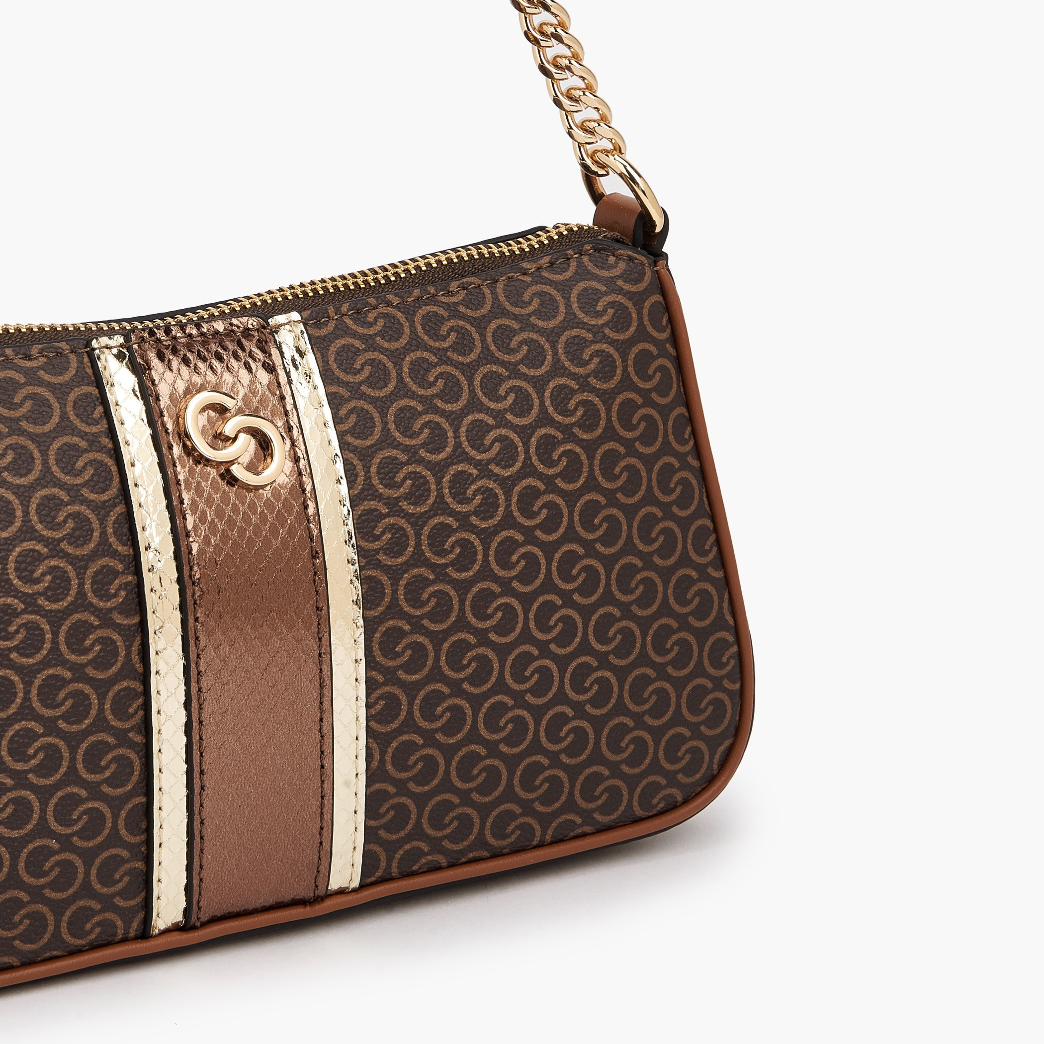 Celeste Monogram Print Shoulder Bag with Detachable Strap-women-bagsandwallets-handbags-image-5