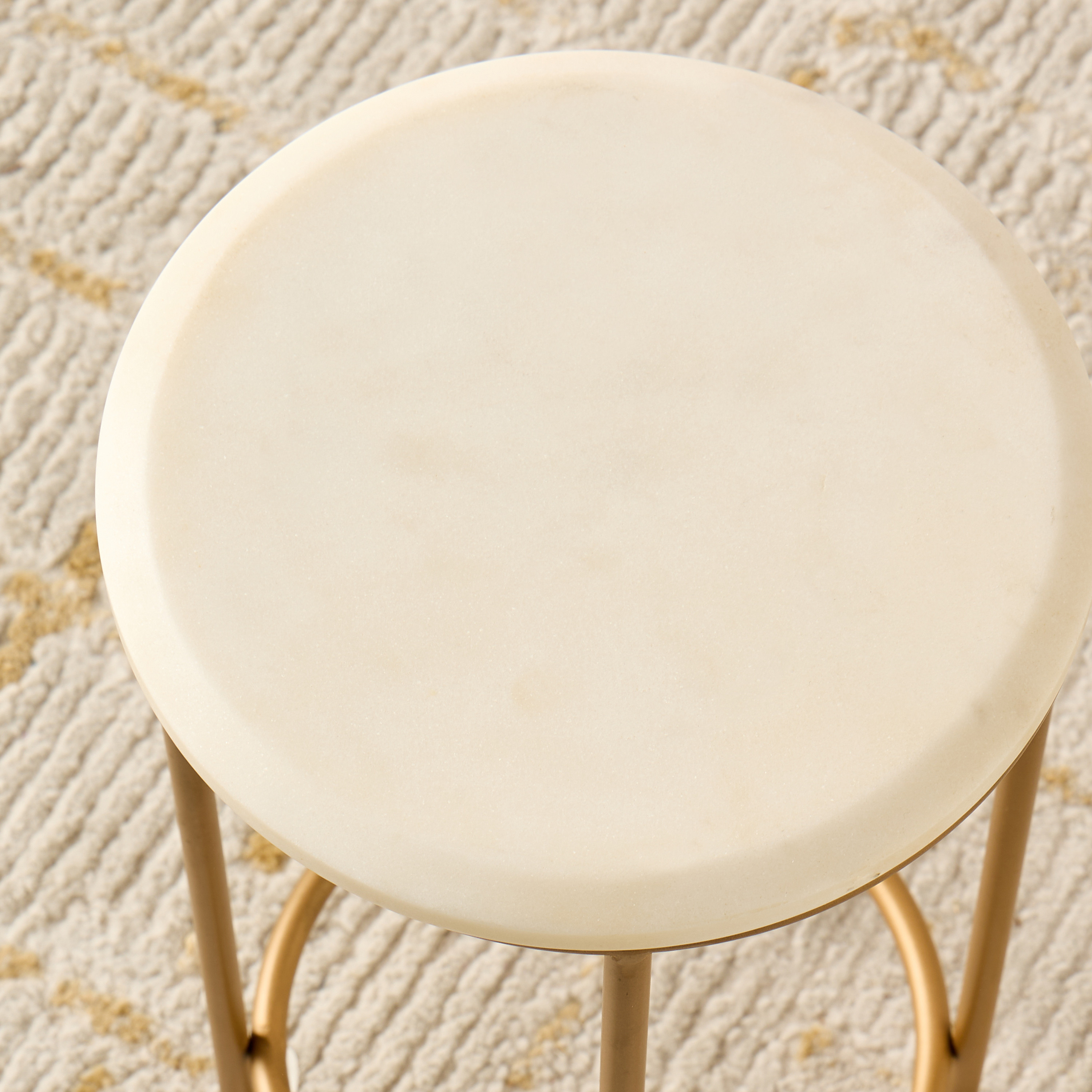 Beveled Marble Top Plant Stand - 20x38 cms-household-gardenandoutdoor-trellisandstands-plantstands-image-4