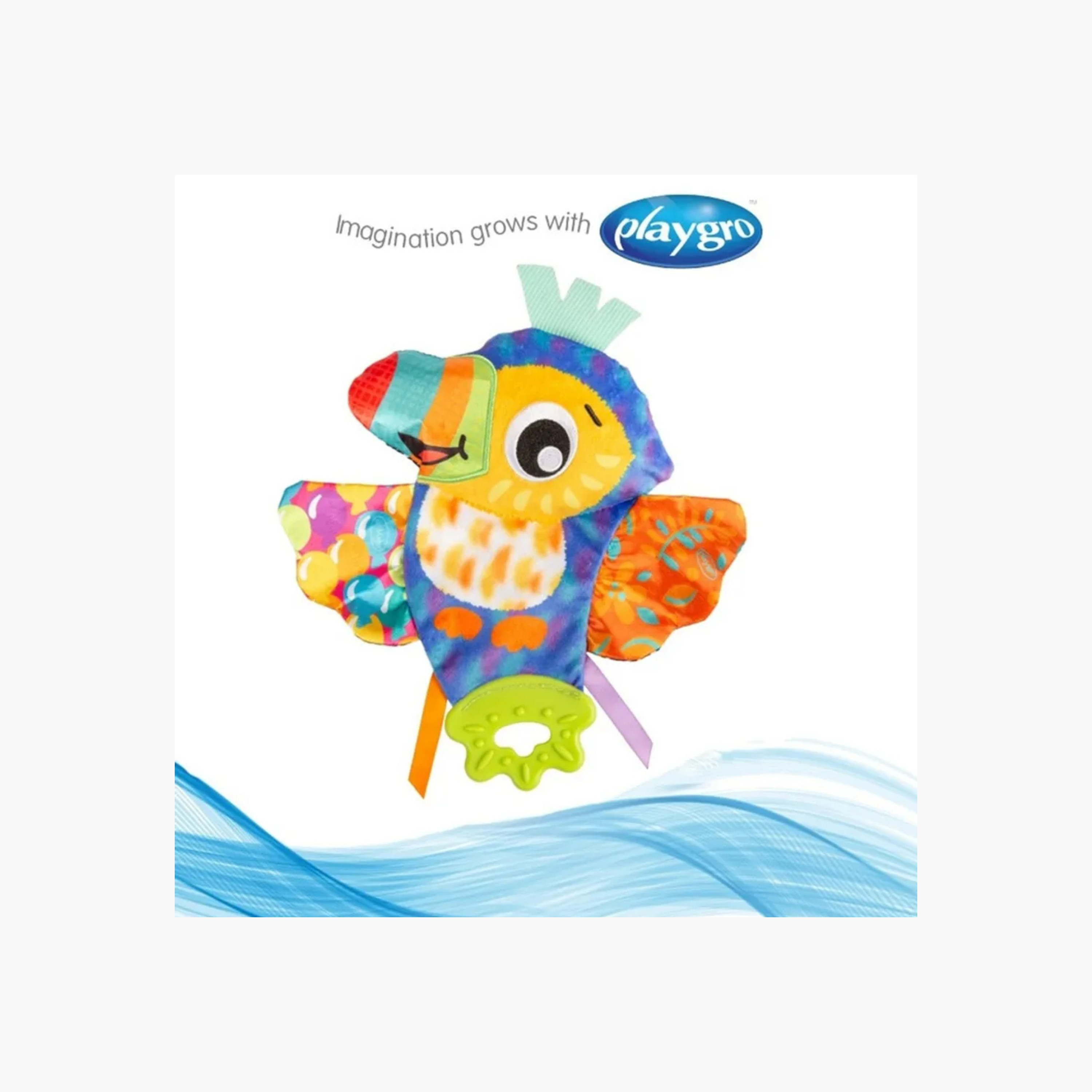 Playgro Toucan Crinkle Blankie Toy-baby-gear-strollersandprams-accessories-image-2