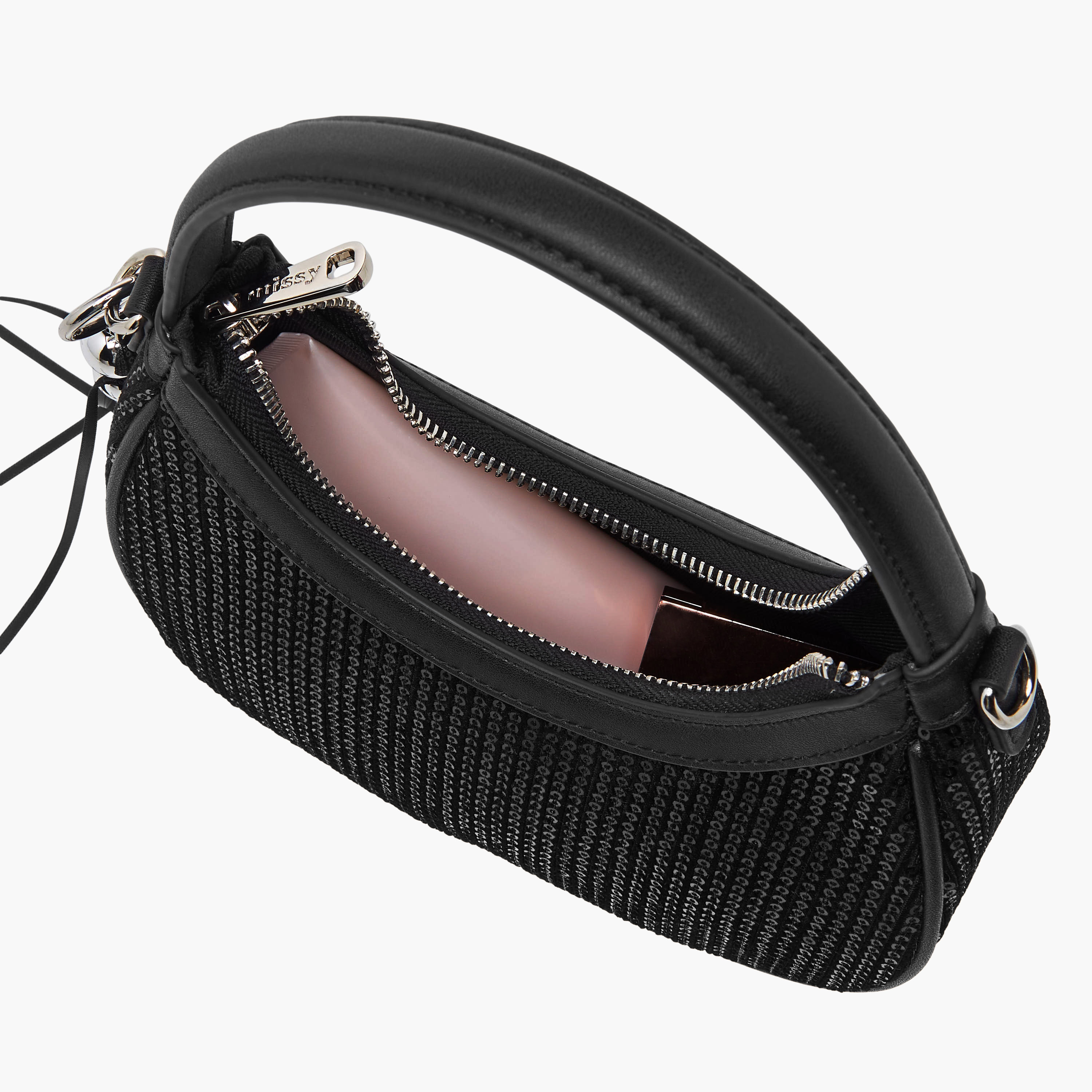 شنطة كتف مزينة بالترتر مع حزام قابل للفصل من ميسي-women-bagsandwallets-handbags-image-10