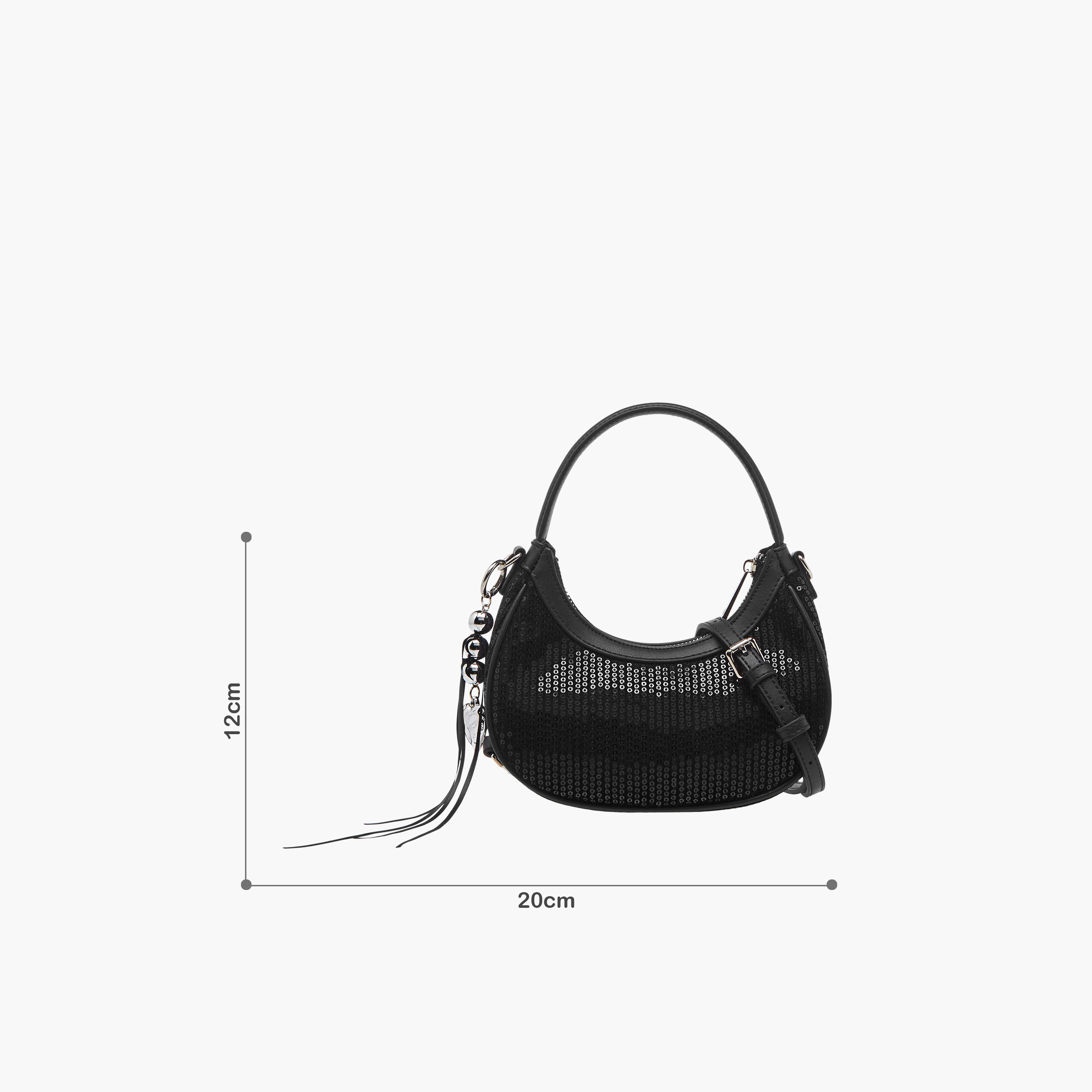 شنطة كتف مزينة بالترتر مع حزام قابل للفصل من ميسي-women-bagsandwallets-handbags-image-2