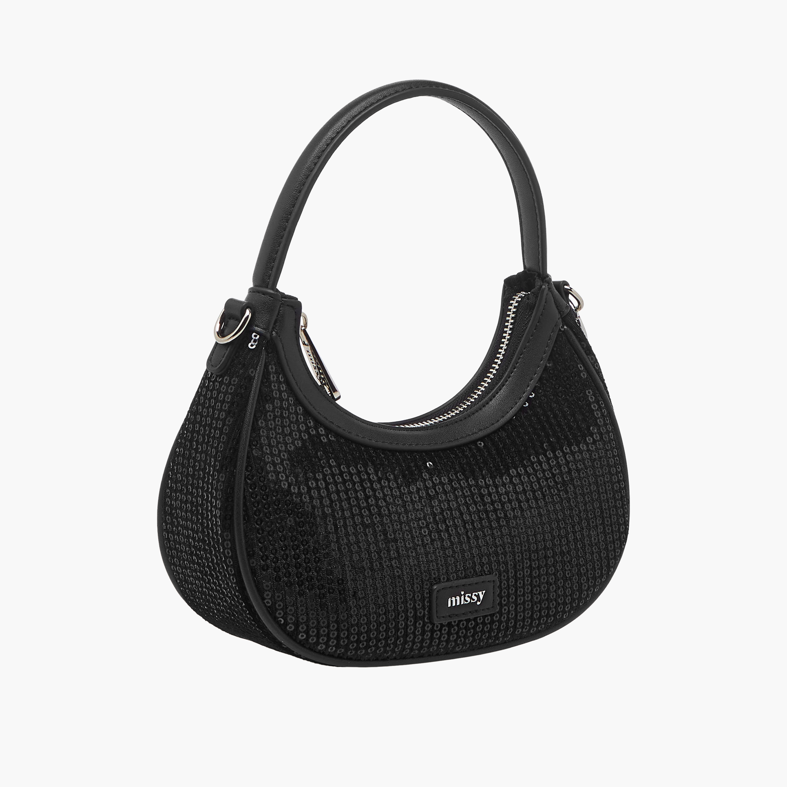 شنطة كتف مزينة بالترتر مع حزام قابل للفصل من ميسي-women-bagsandwallets-handbags-image-5