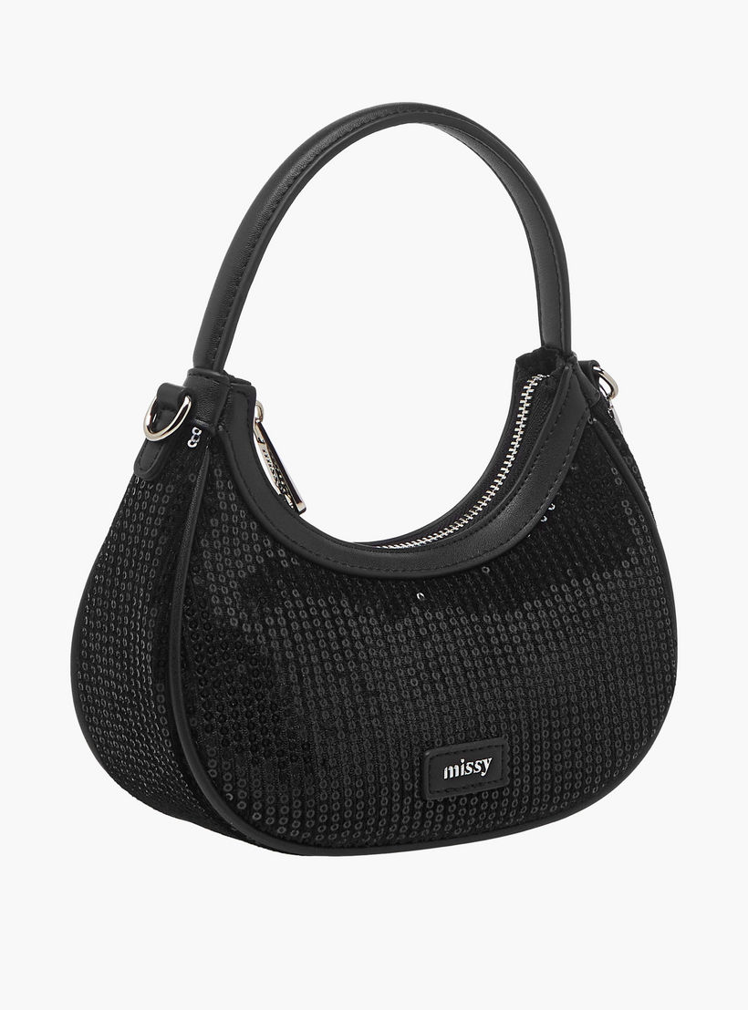 شنطة كتف مزينة بالترتر مع حزام قابل للفصل من ميسي-women-bagsandwallets-handbags-image-5