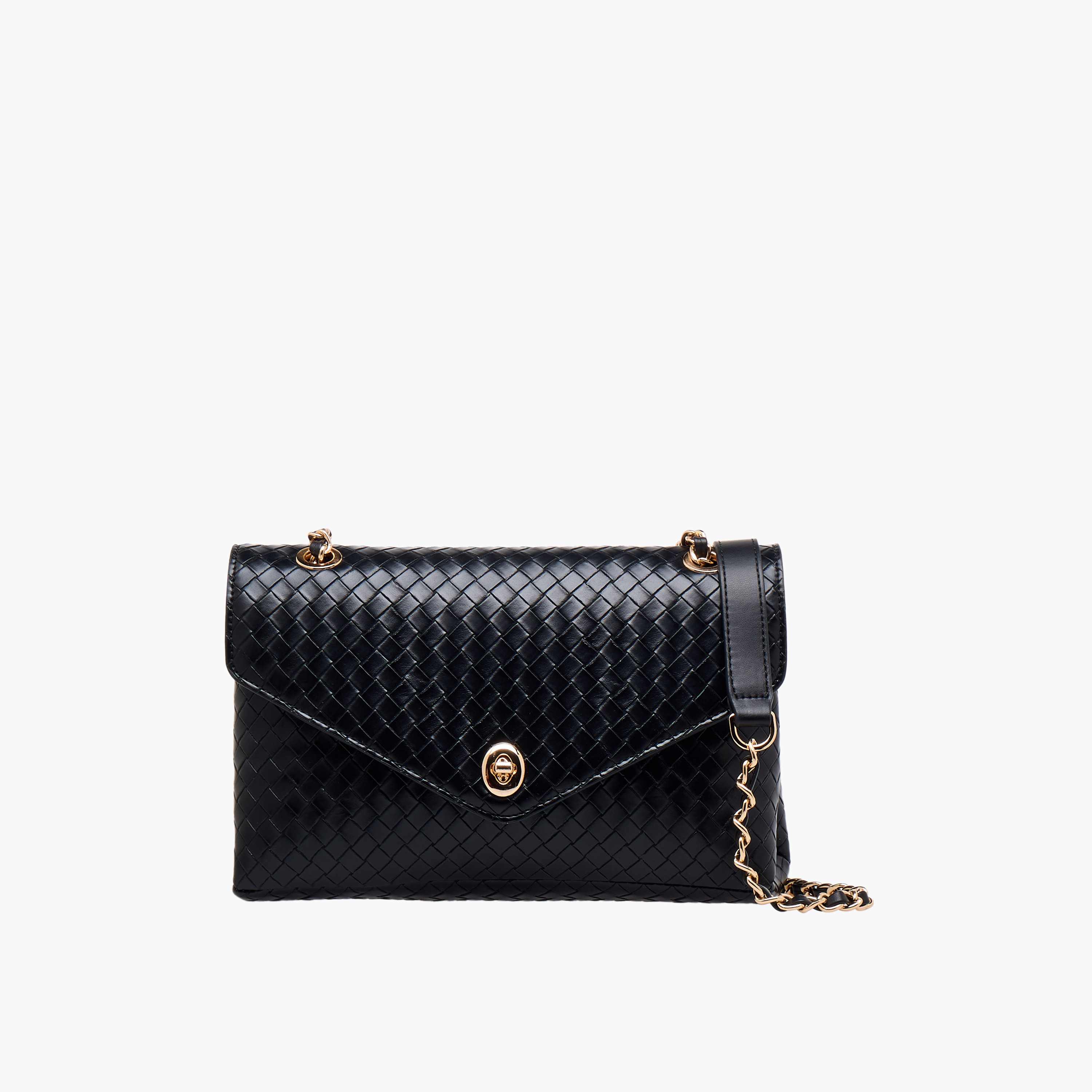 شنطة كروس بودي منسوجة بارزة الملمس بحزام سلسلة من لو كونفورت-women-bagsandwallets-handbags-image-1