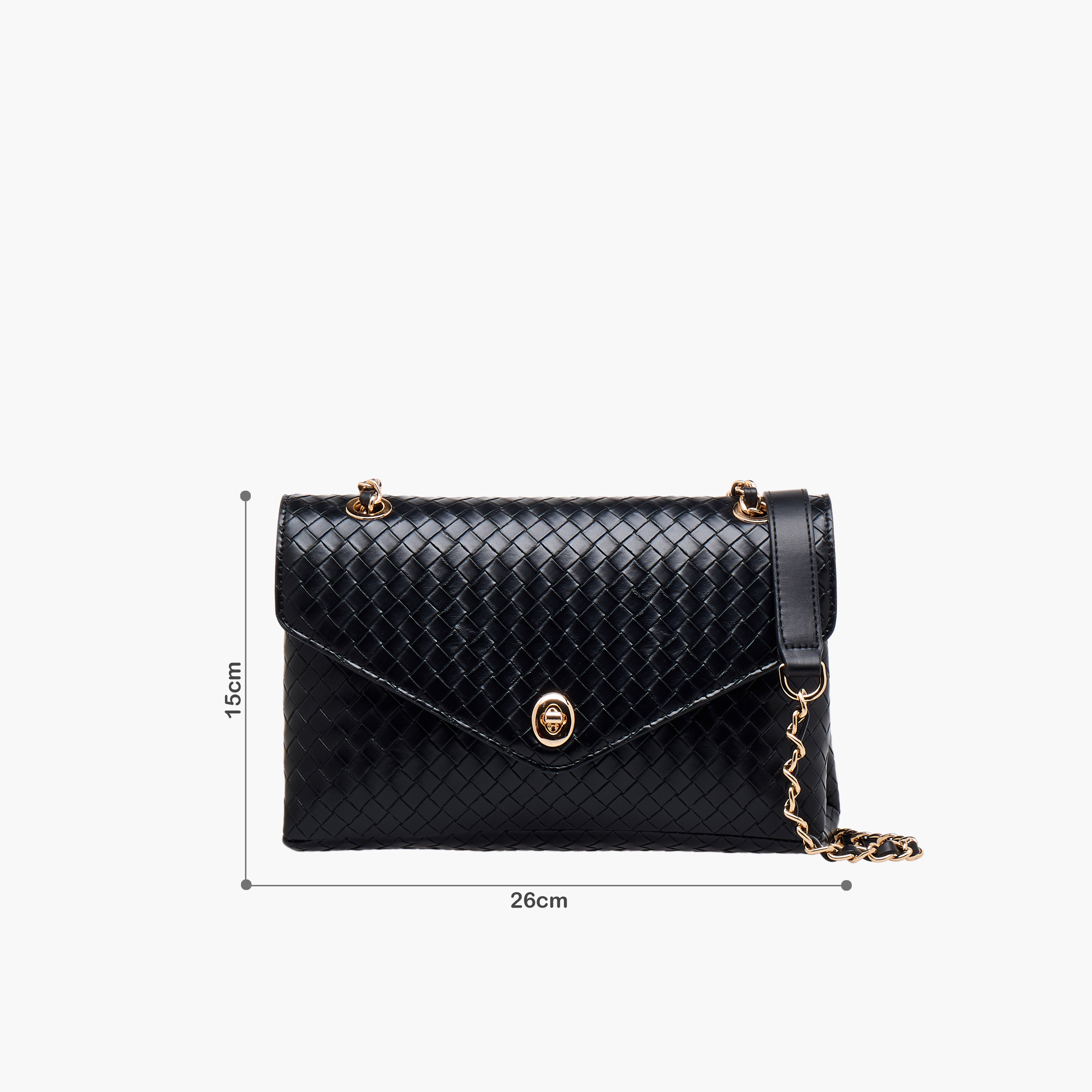شنطة كروس بودي منسوجة بارزة الملمس بحزام سلسلة من لو كونفورت-women-bagsandwallets-handbags-image-2
