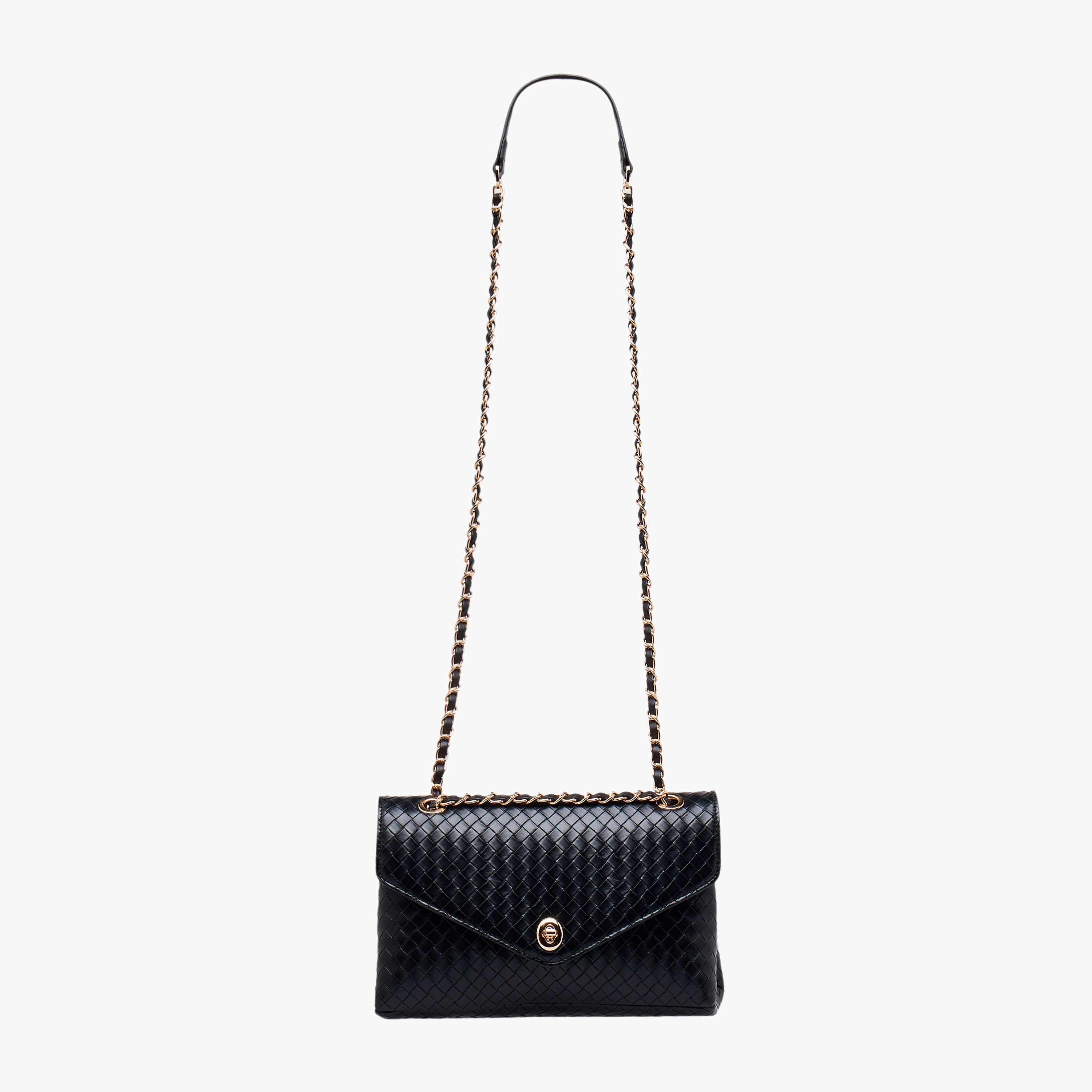 شنطة كروس بودي منسوجة بارزة الملمس بحزام سلسلة من لو كونفورت-women-bagsandwallets-handbags-image-4