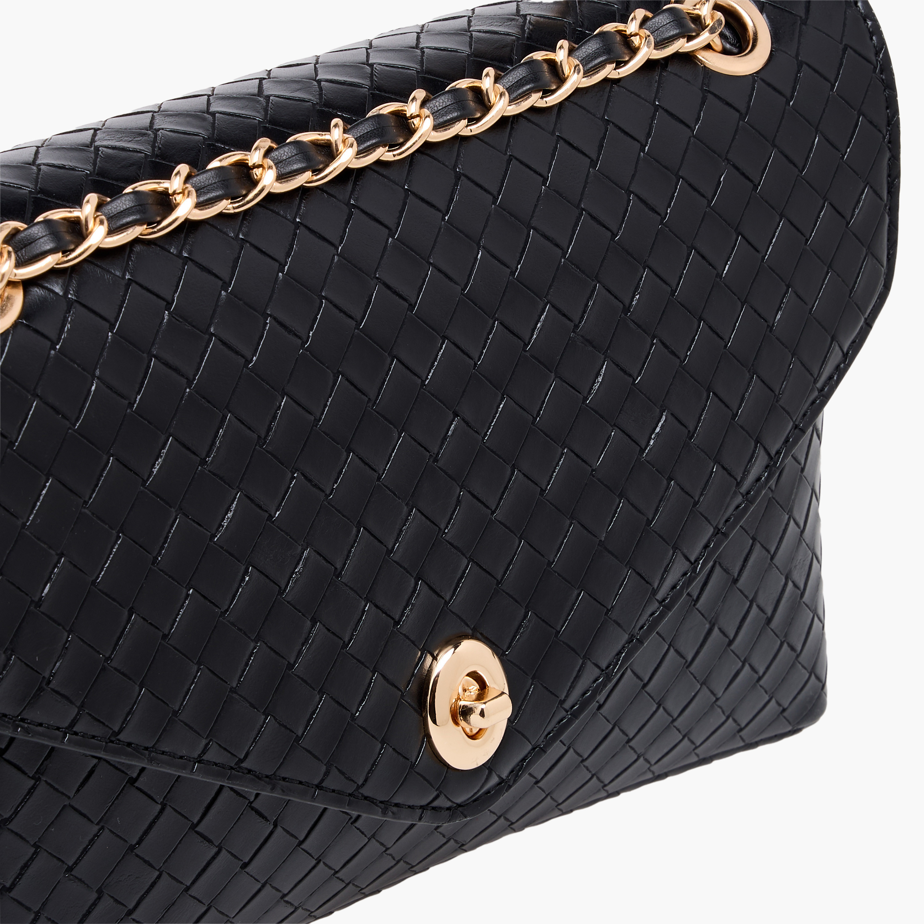 شنطة كروس بودي منسوجة بارزة الملمس بحزام سلسلة من لو كونفورت-women-bagsandwallets-handbags-image-6