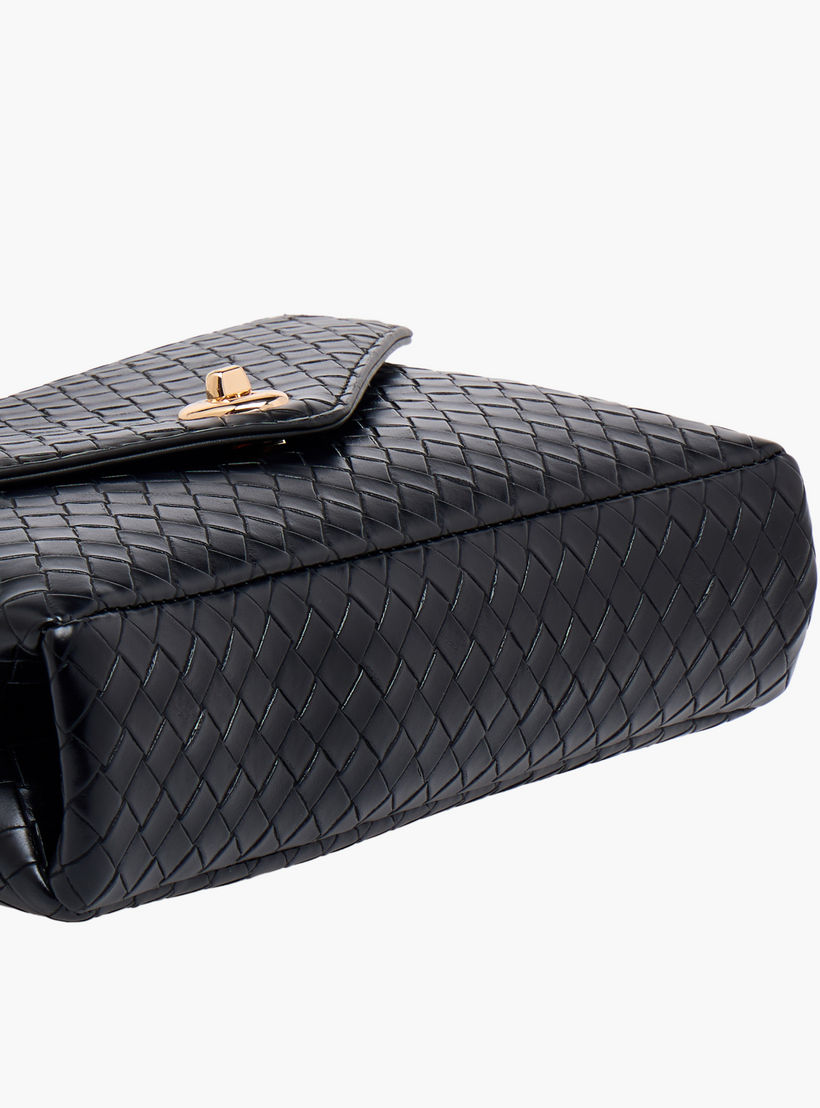 شنطة كروس بودي منسوجة بارزة الملمس بحزام سلسلة من لو كونفورت-women-bagsandwallets-handbags-image-8