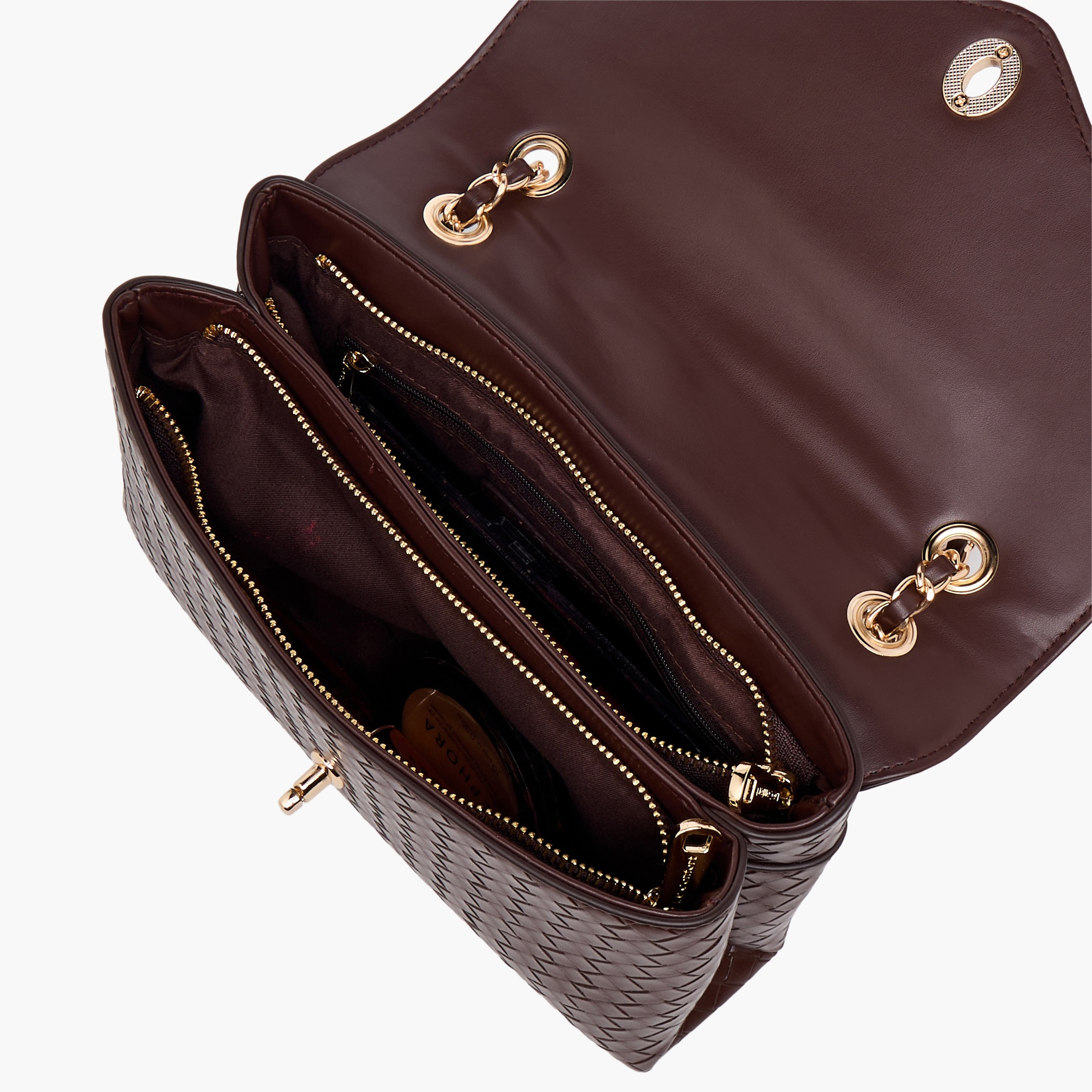 Le Confort Weave Textured Crossbody Bag with Chain Strap-women-bagsandwallets-handbags-image-9