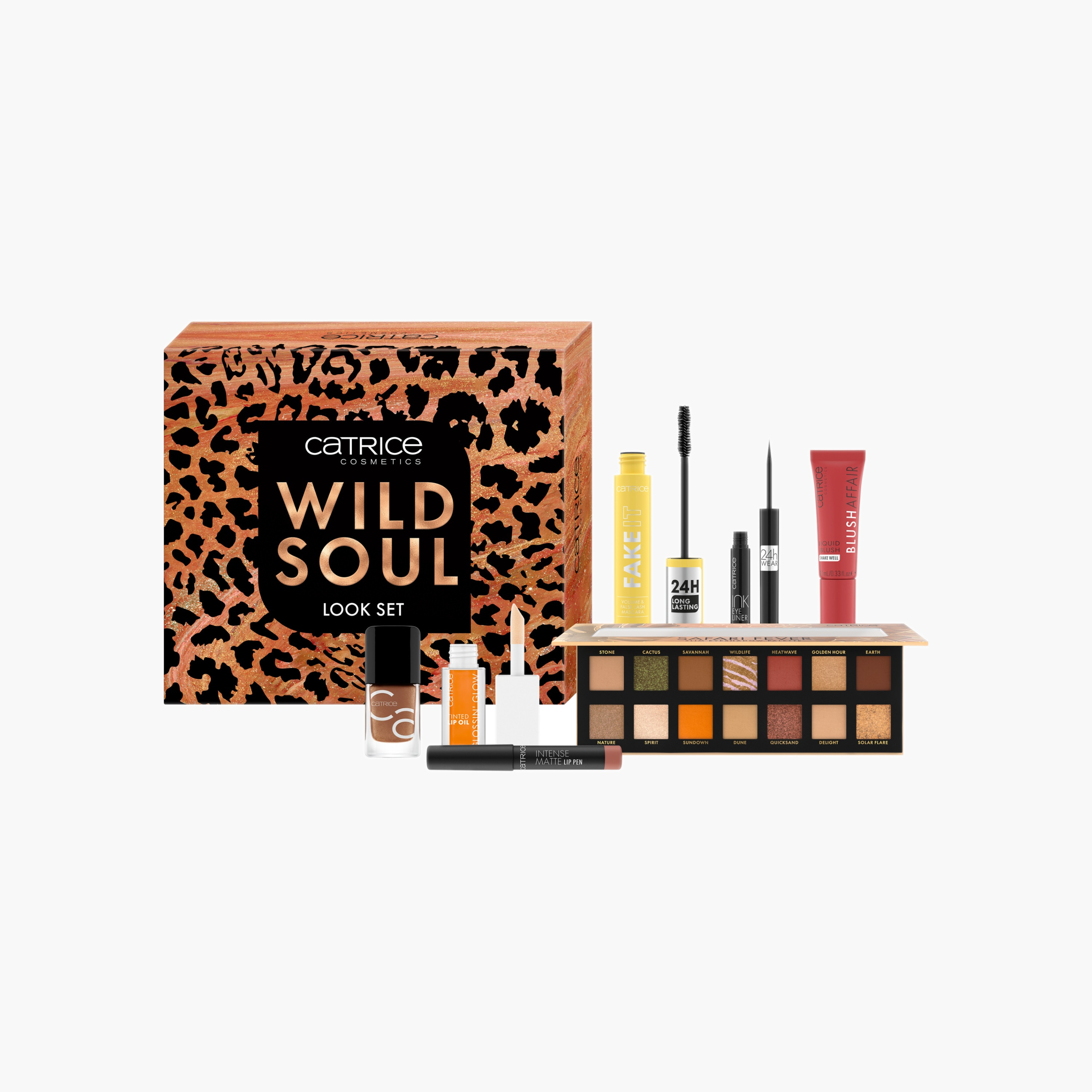 مجموعة مكياج كاتريس بنقشة جلد الحيوانات-beautyandpersonalcare-makeup-giftsets-image-1
