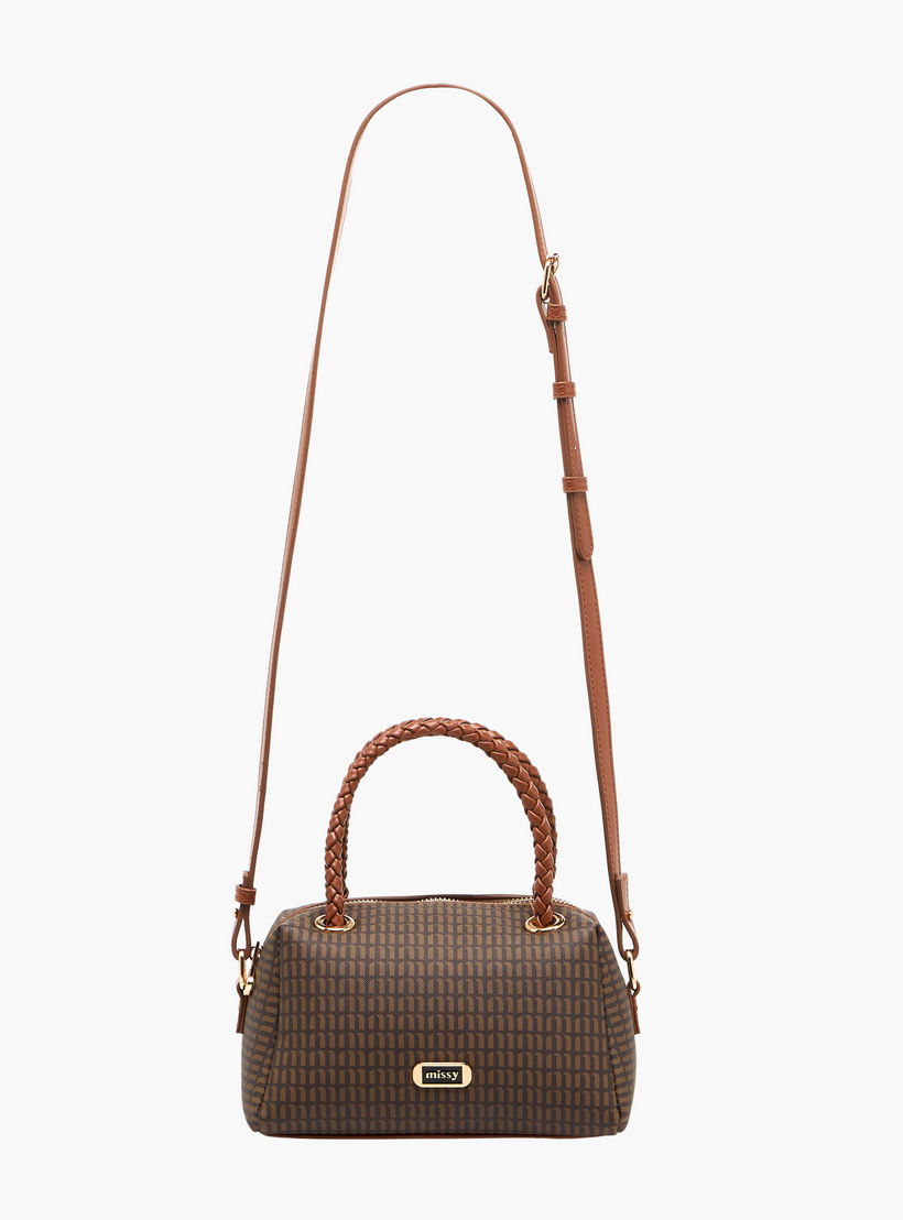 Missy Monogram Print Tote Bag with Braided Double Handle-women-bagsandwallets-handbags-image-3