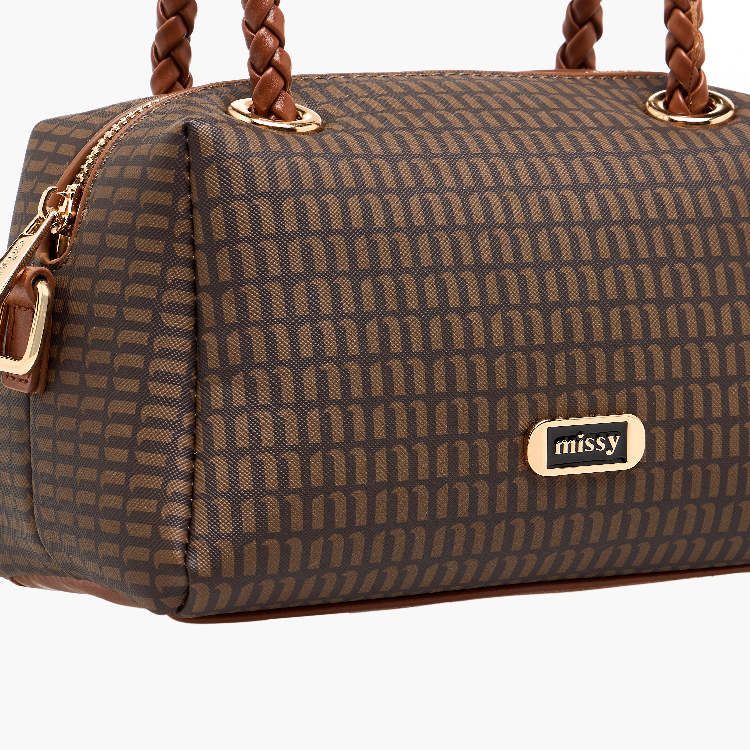 Missy Monogram Print Tote Bag with Braided Double Handle-women-bagsandwallets-handbags-image-5