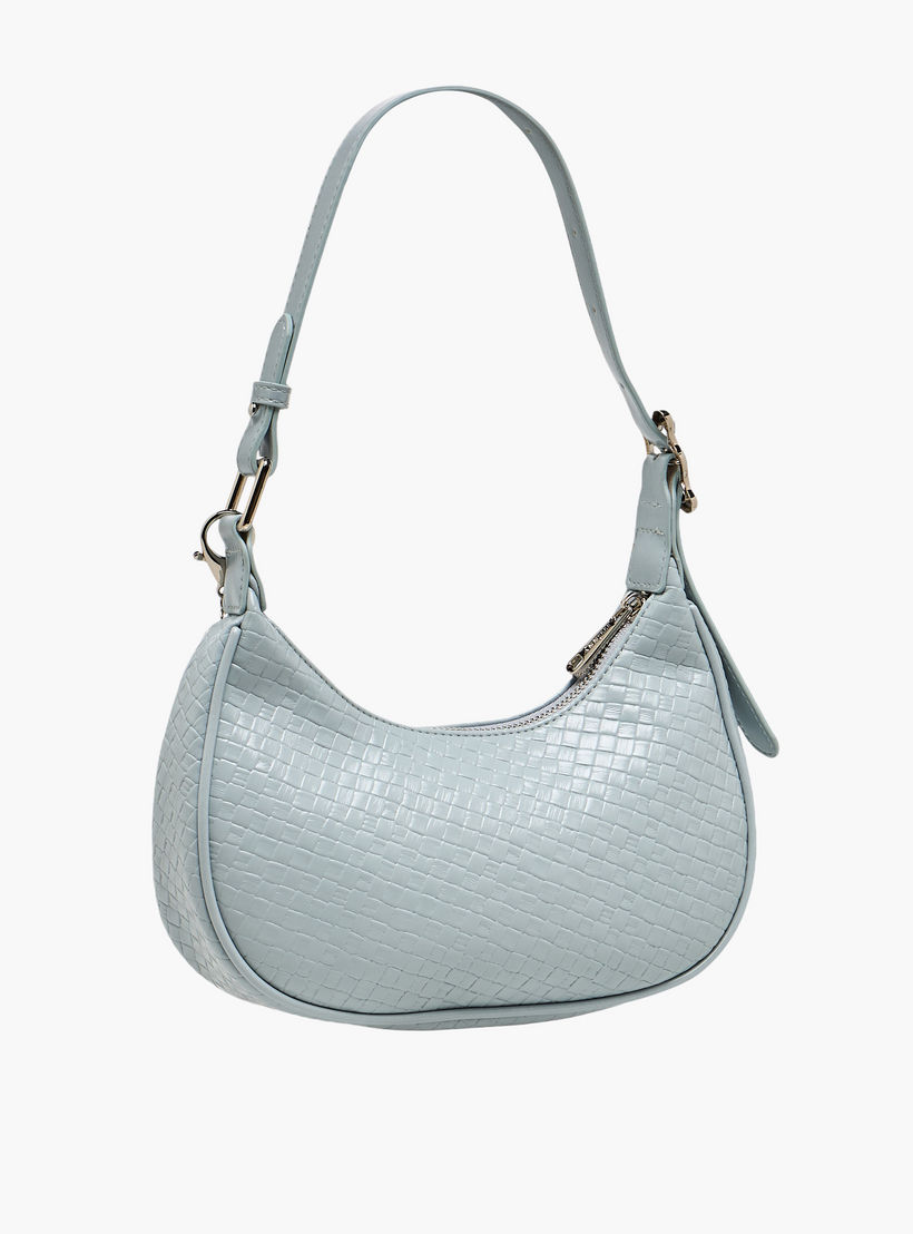 شنطة كتف بارزة الملمس بدلاية لؤلؤ وشريط من ميسي-women-bagsandwallets-handbags-image-4