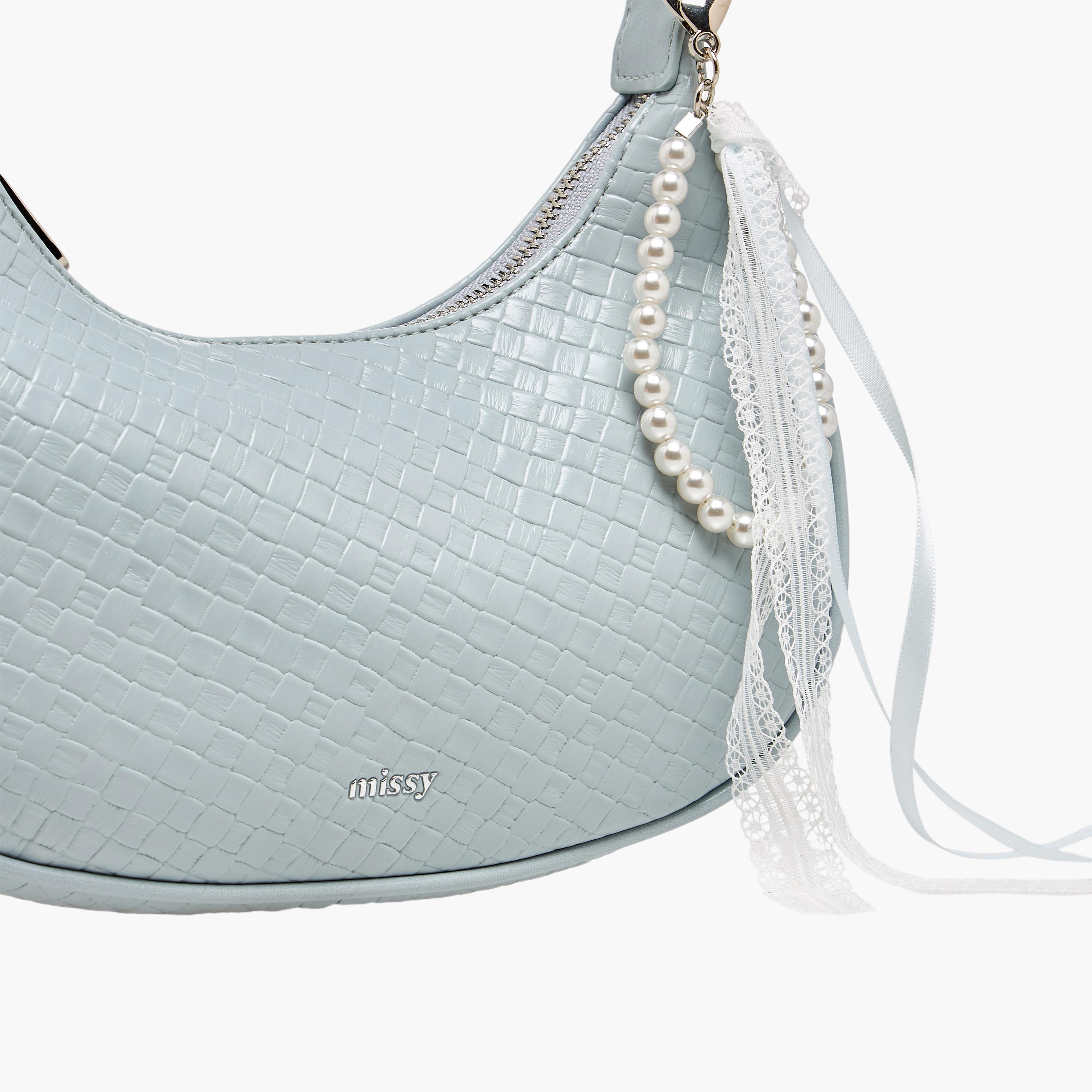 شنطة كتف بارزة الملمس بدلاية لؤلؤ وشريط من ميسي-women-bagsandwallets-handbags-image-5