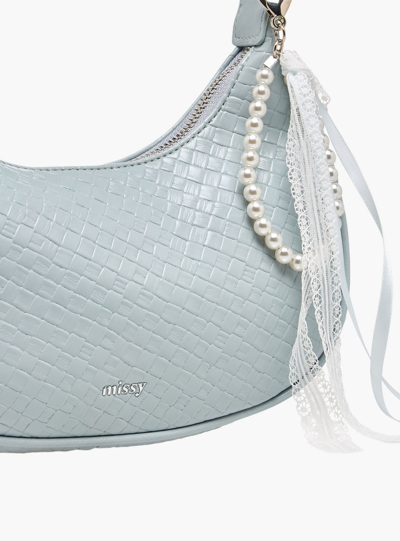 شنطة كتف بارزة الملمس بدلاية لؤلؤ وشريط من ميسي-women-bagsandwallets-handbags-image-5