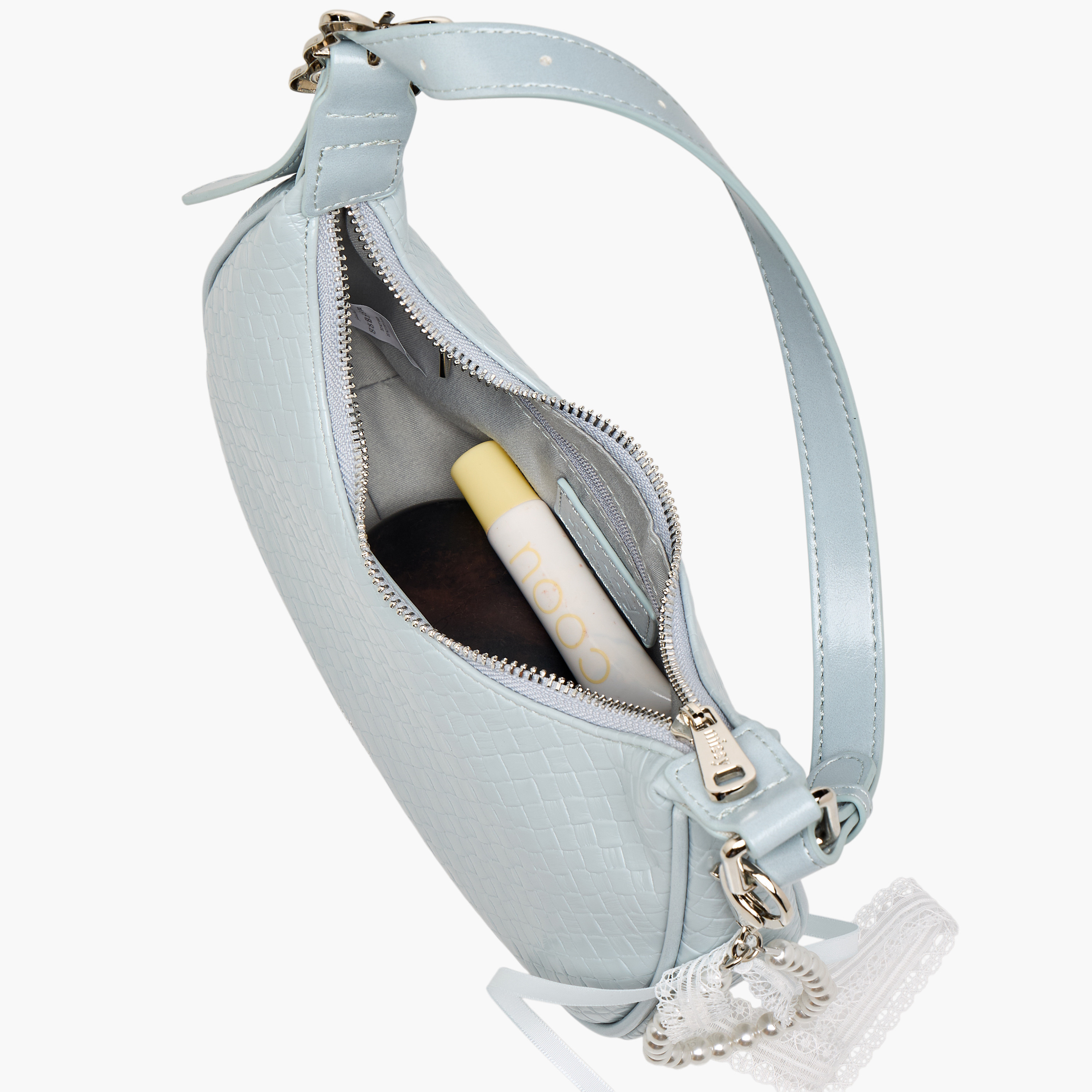 شنطة كتف بارزة الملمس بدلاية لؤلؤ وشريط من ميسي-women-bagsandwallets-handbags-image-8