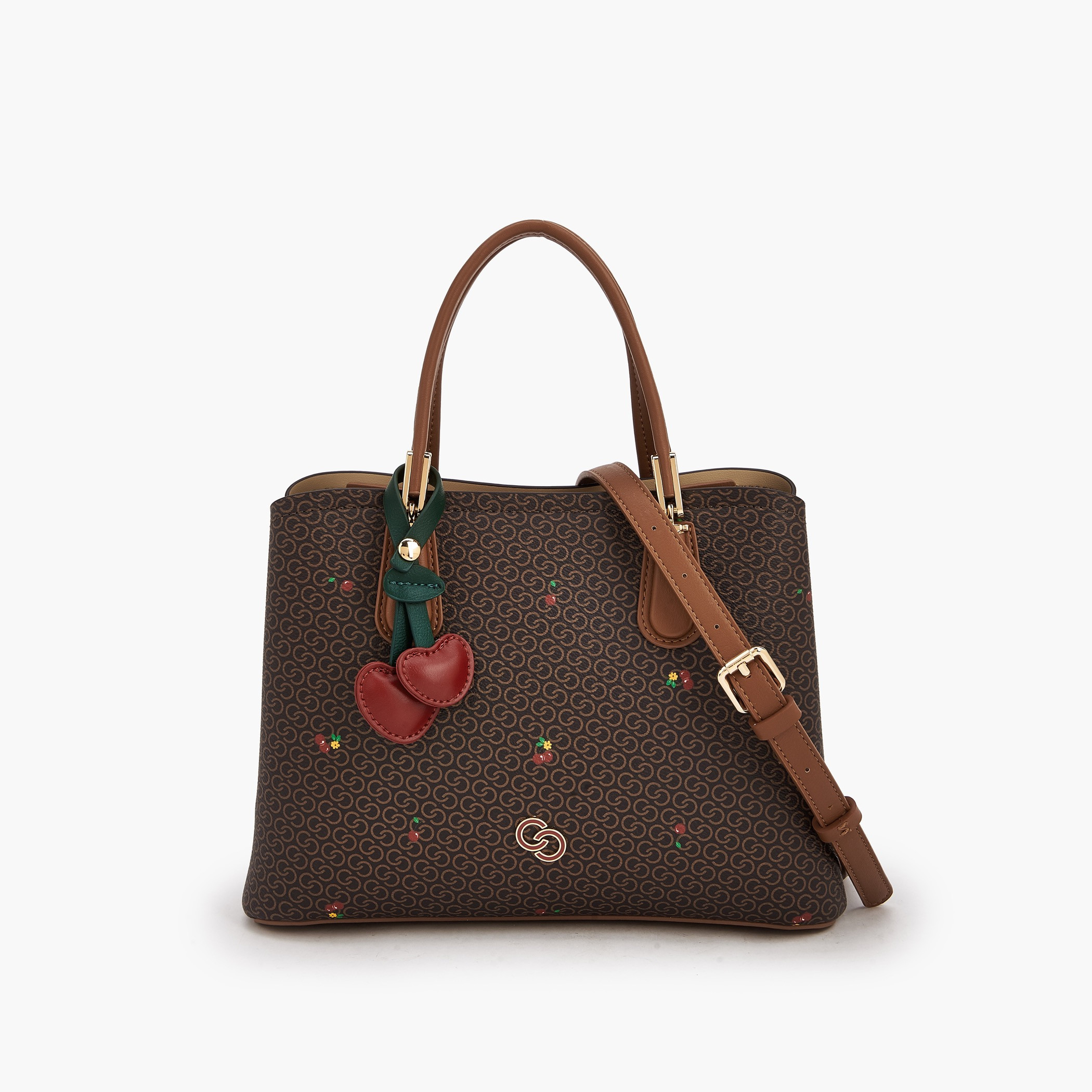 شنطة توتي بمقابض مزدوجة وطبعات كرز مونوجرام من سيليست-women-bagsandwallets-handbags-image-1