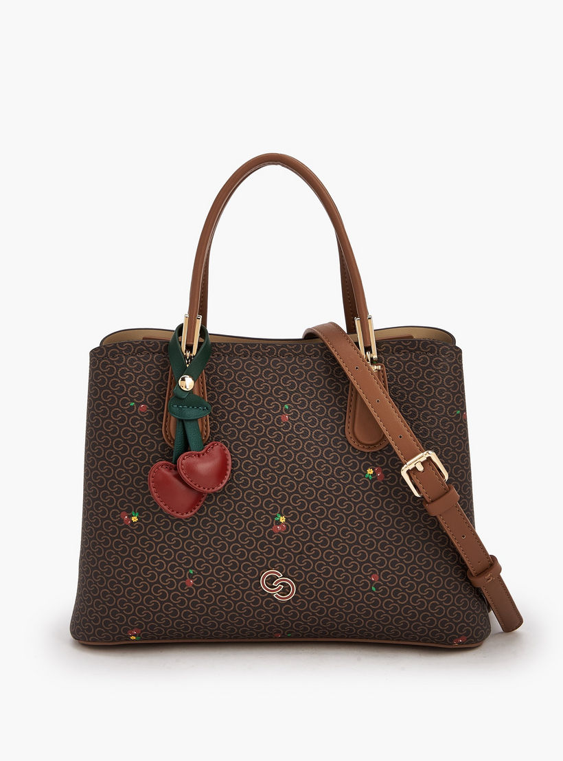 شنطة توتي بمقابض مزدوجة وطبعات كرز مونوجرام من سيليست-women-bagsandwallets-handbags-image-1