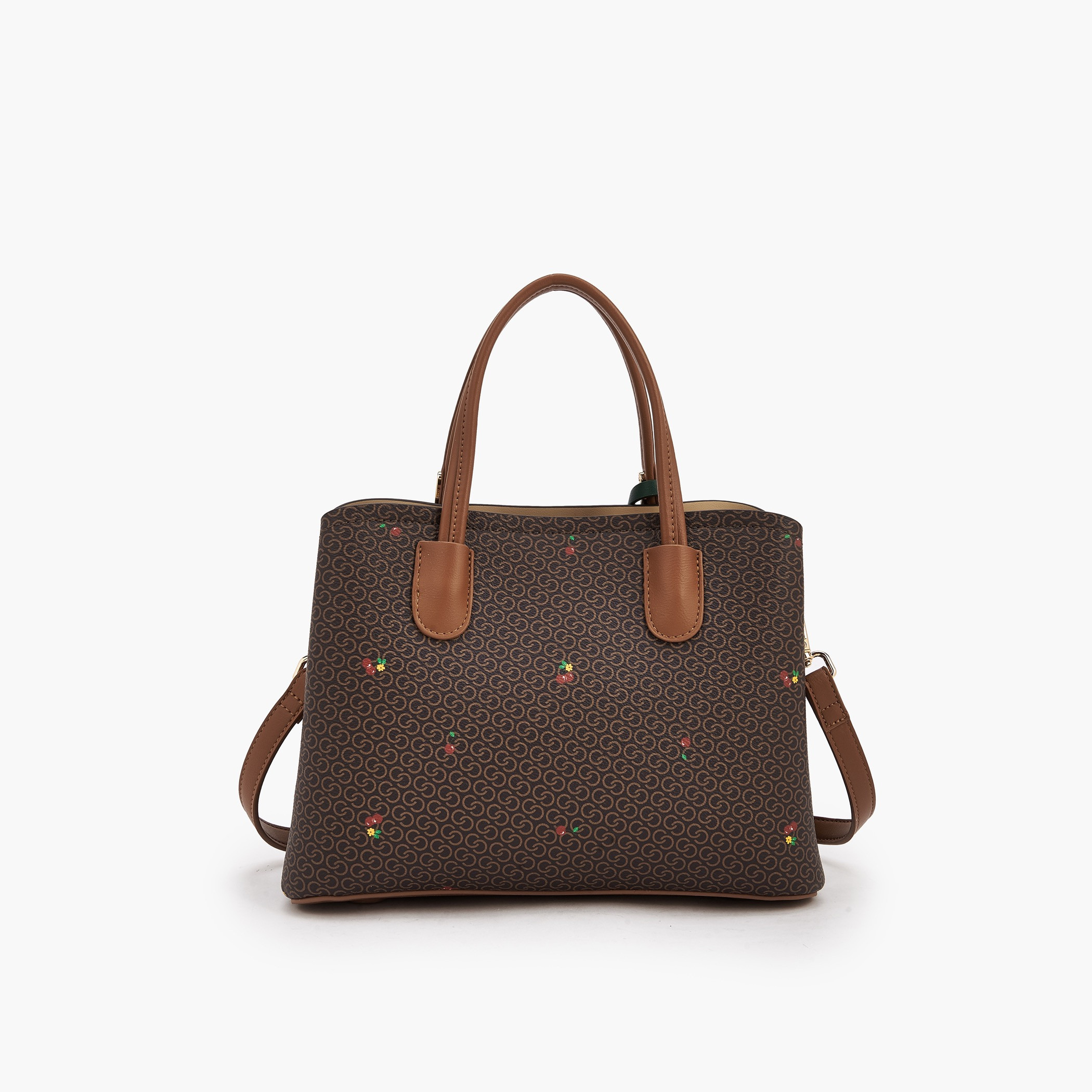 شنطة توتي بمقابض مزدوجة وطبعات كرز مونوجرام من سيليست-women-bagsandwallets-handbags-image-6
